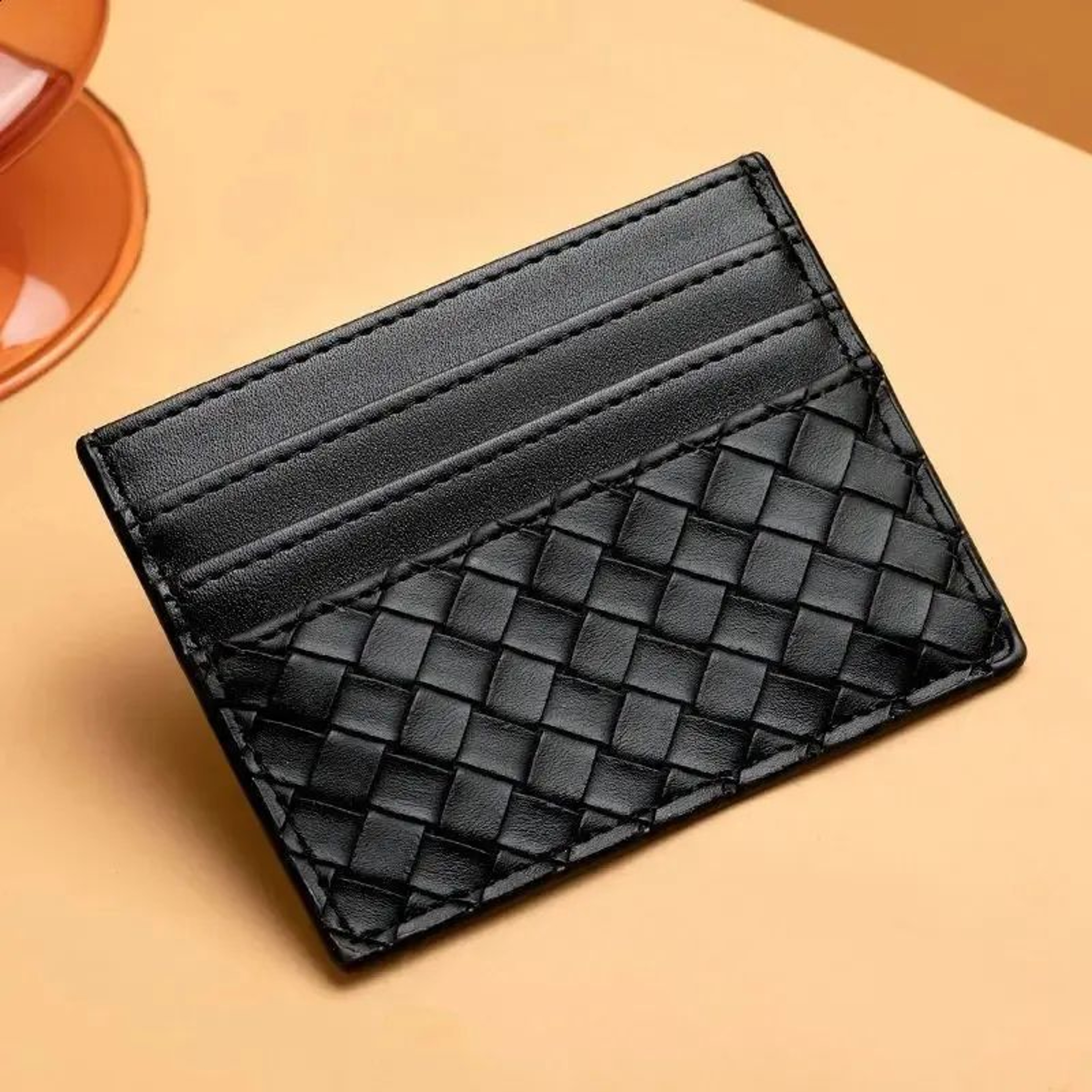 Quilted Mini Wallet With Card Slots And Zippered Coin Purse 2