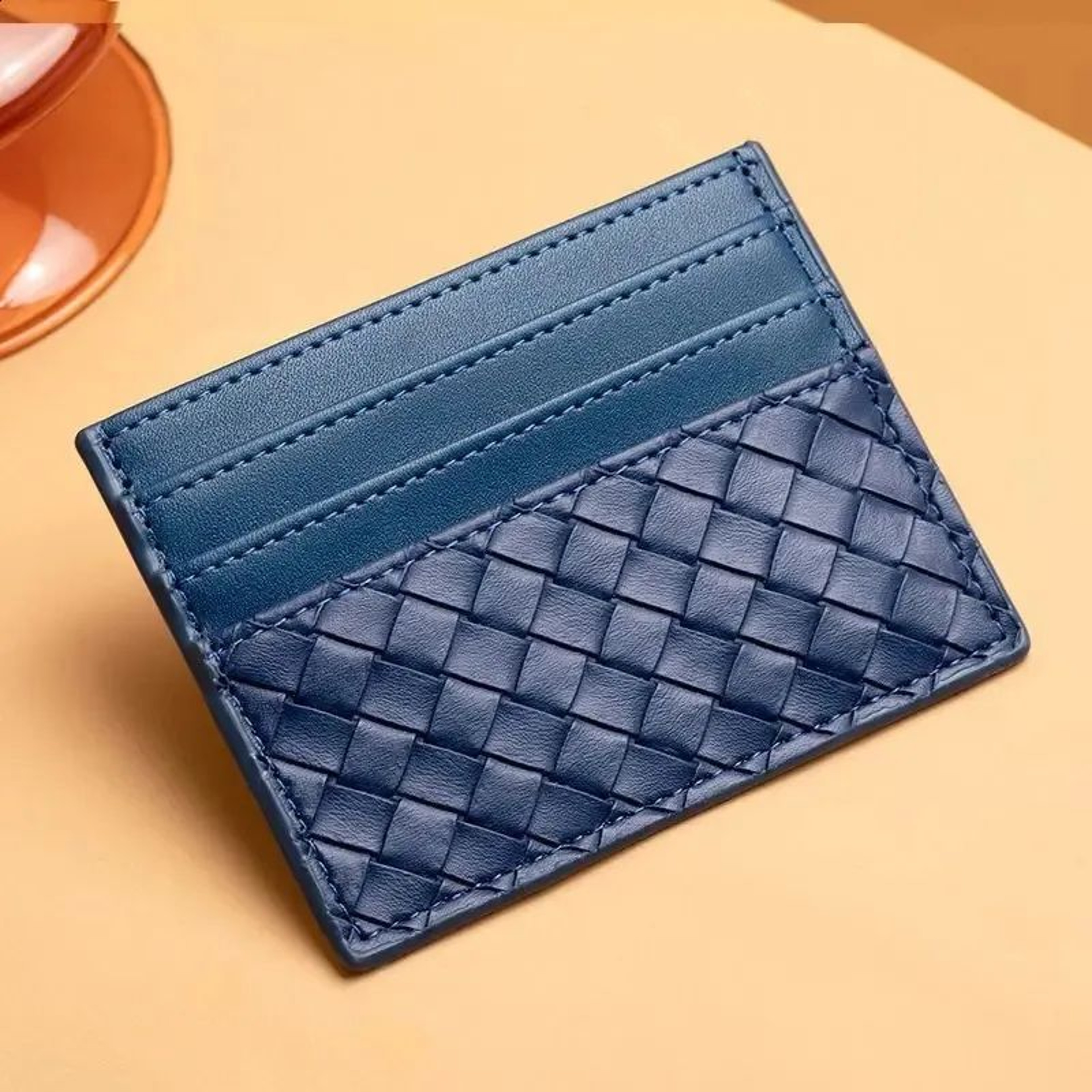Quilted Mini Wallet With Card Slots And Zippered Coin Purse 0