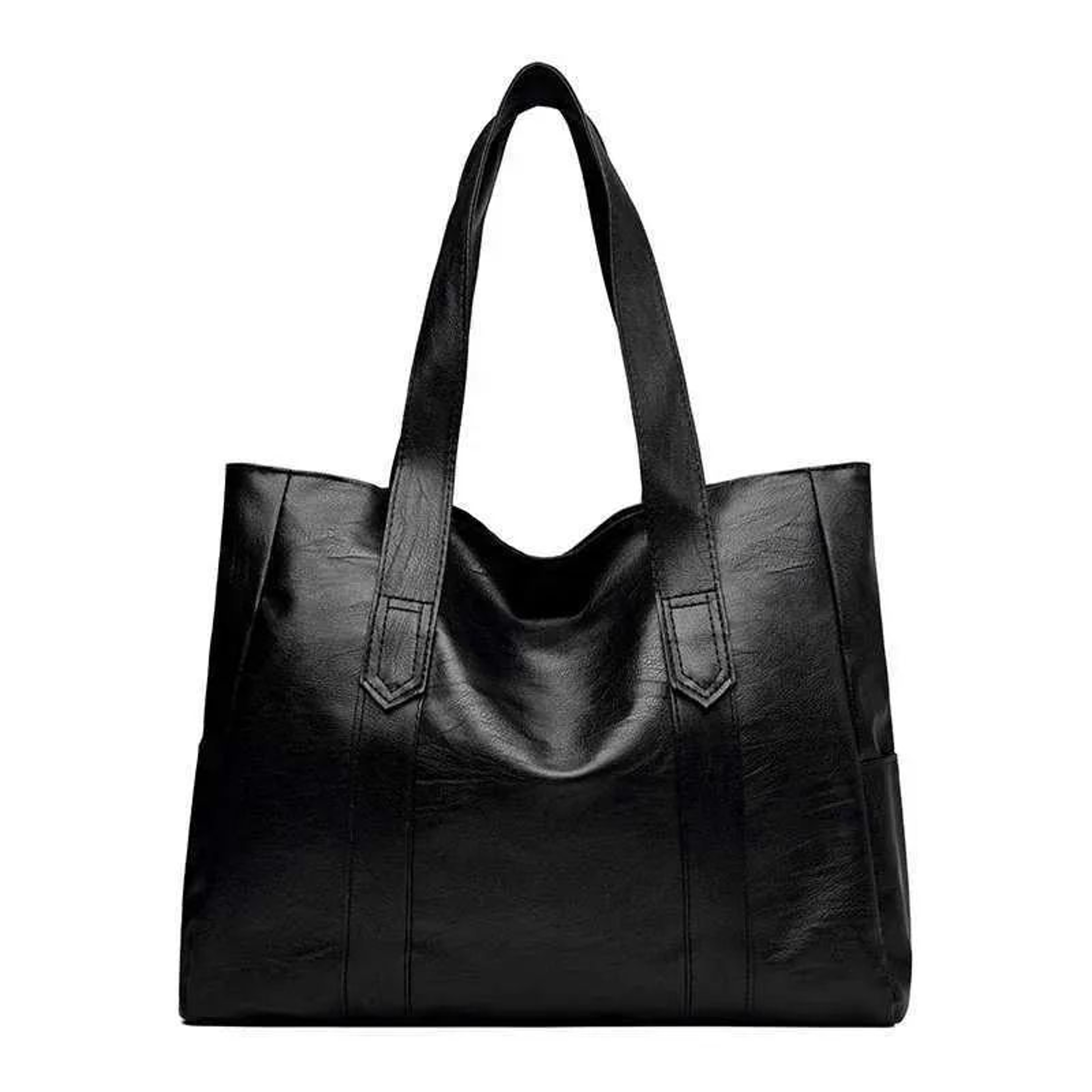 Womens Large Capacity Soft Synthetic Leather Shoulder Bag 1
