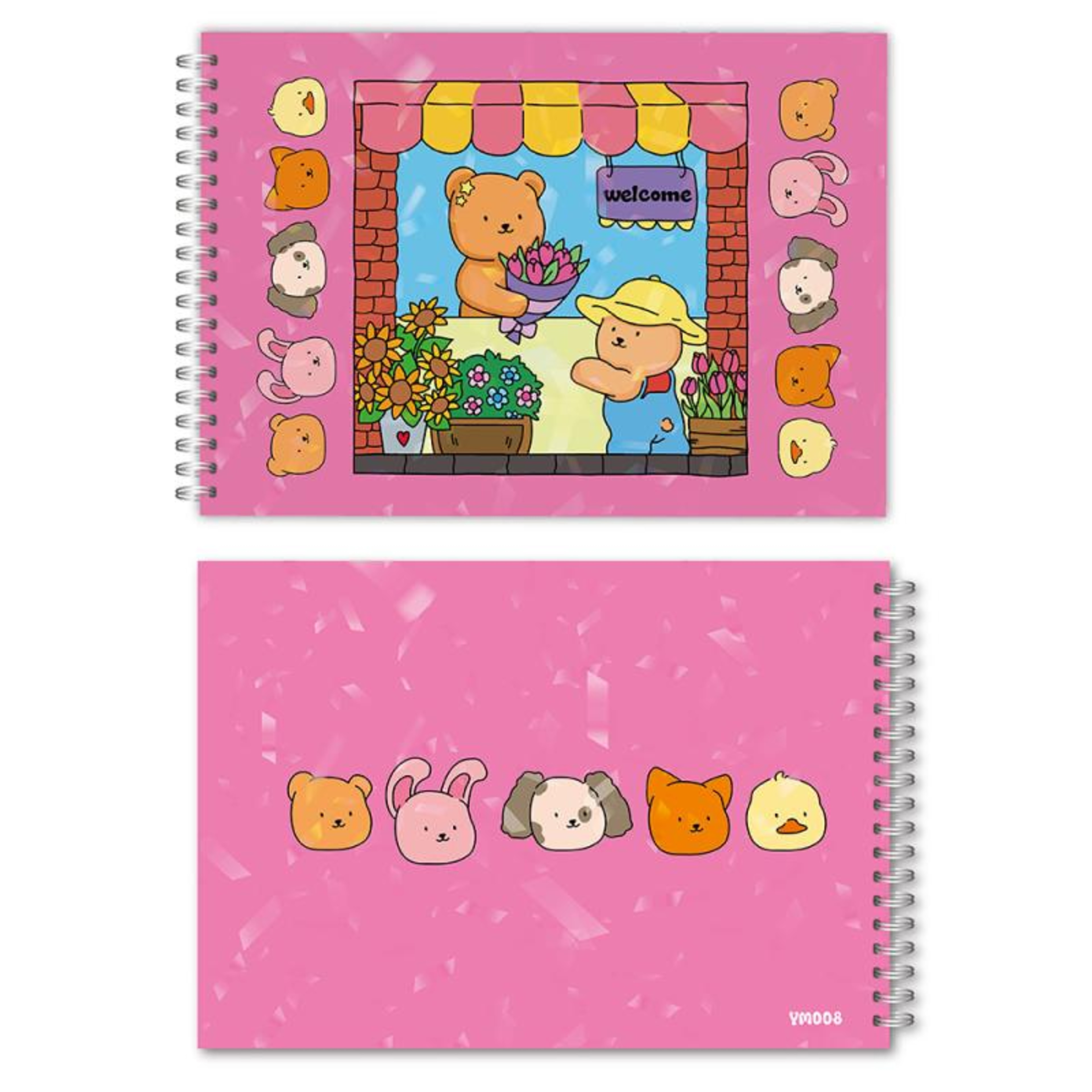 Animal Theme Coloring Book, Cute Little Bear Characters, Graffiti Painting For Adults, Teens, and Kids – view 1