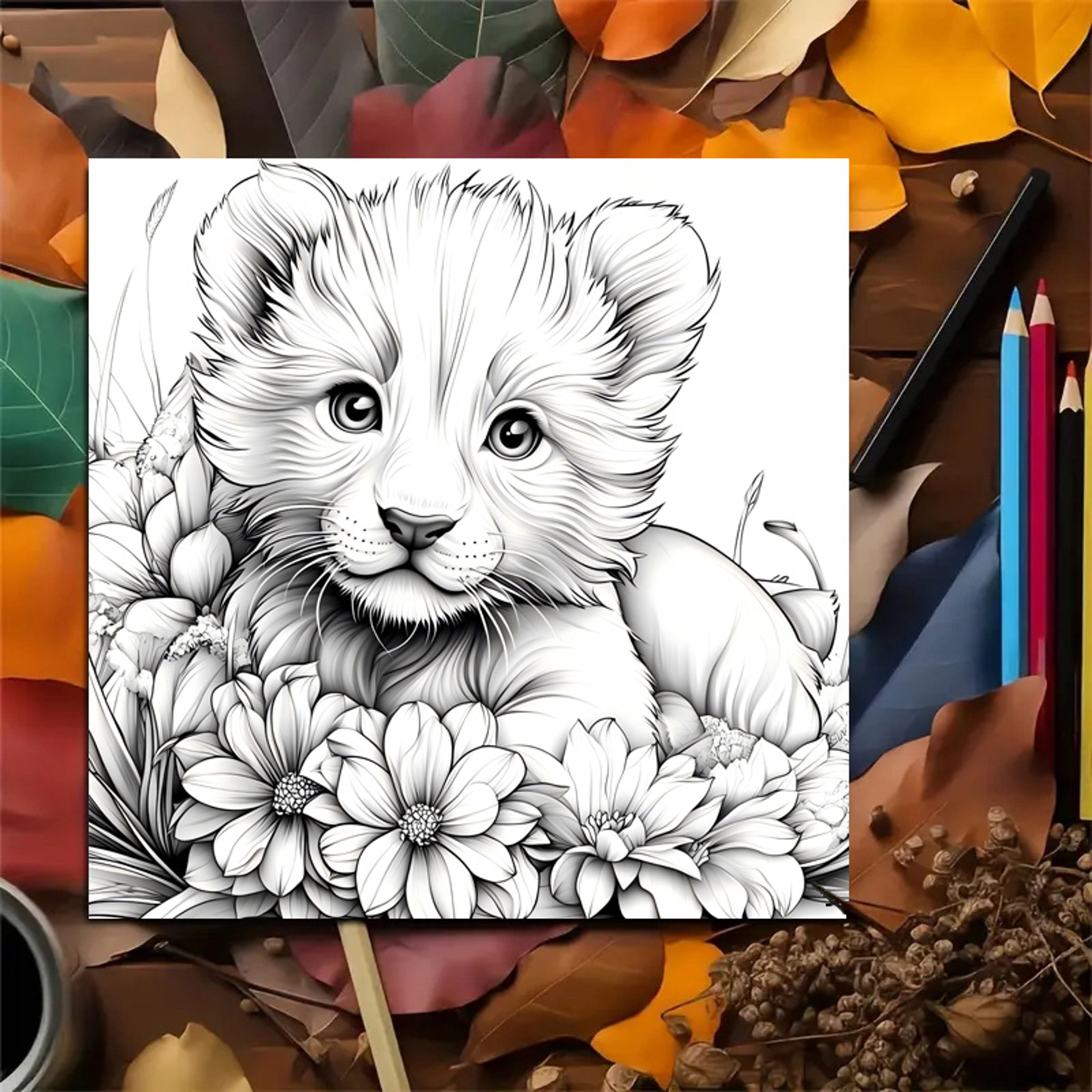 Thick Page Coloring Books for Adults, Kids, Anti Stress Art Activity, Creative Drawing and Painting for Relaxation – view 3