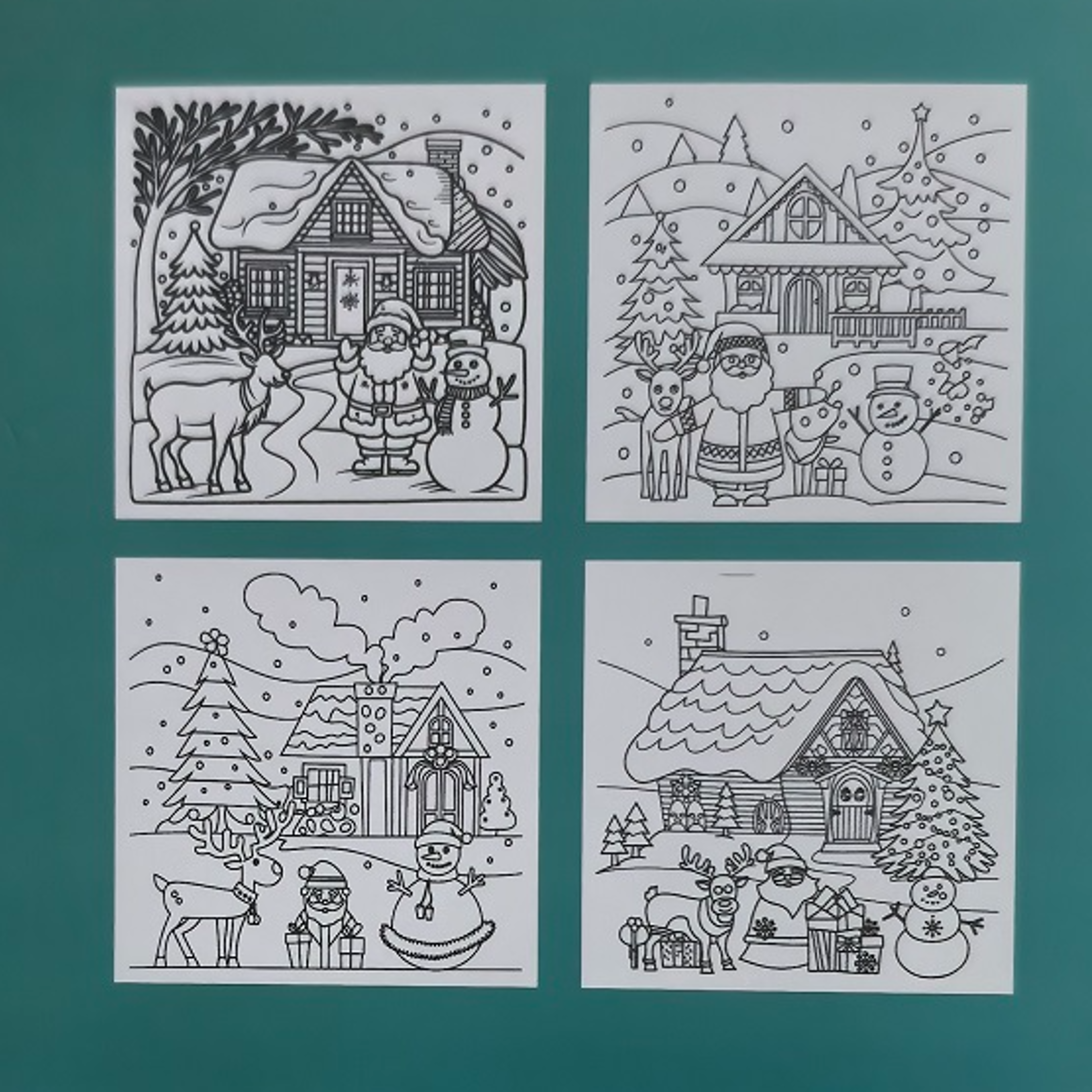 Cozy Christmas Coloring Book Bold and Easy Designs for Adults and Teens Perfect English Version Ho
