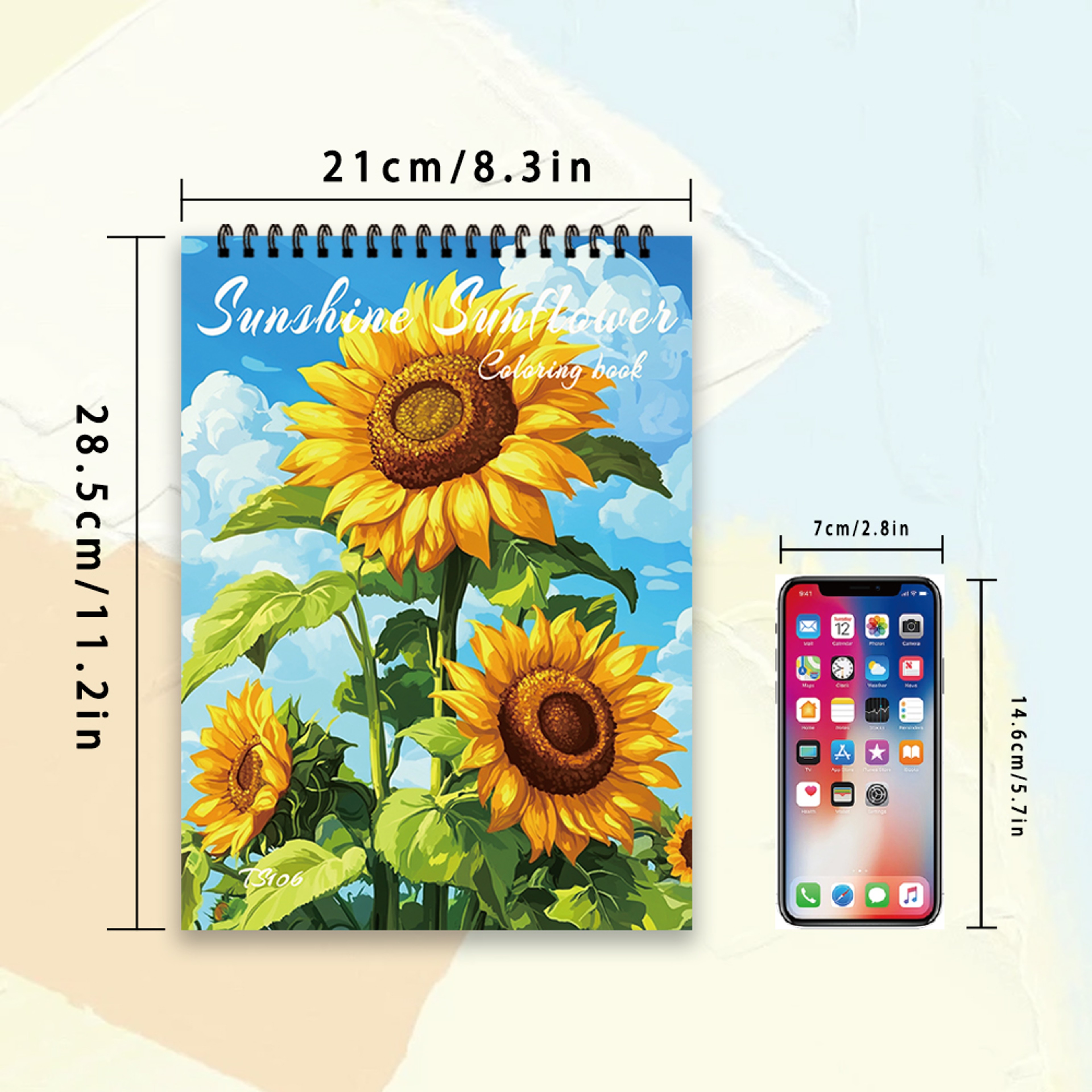 Women's Adult Coloring Book, Single-Sided Sheets, Spiral Bound, Drawing Book, Ideal Birthday and Holiday – view 5