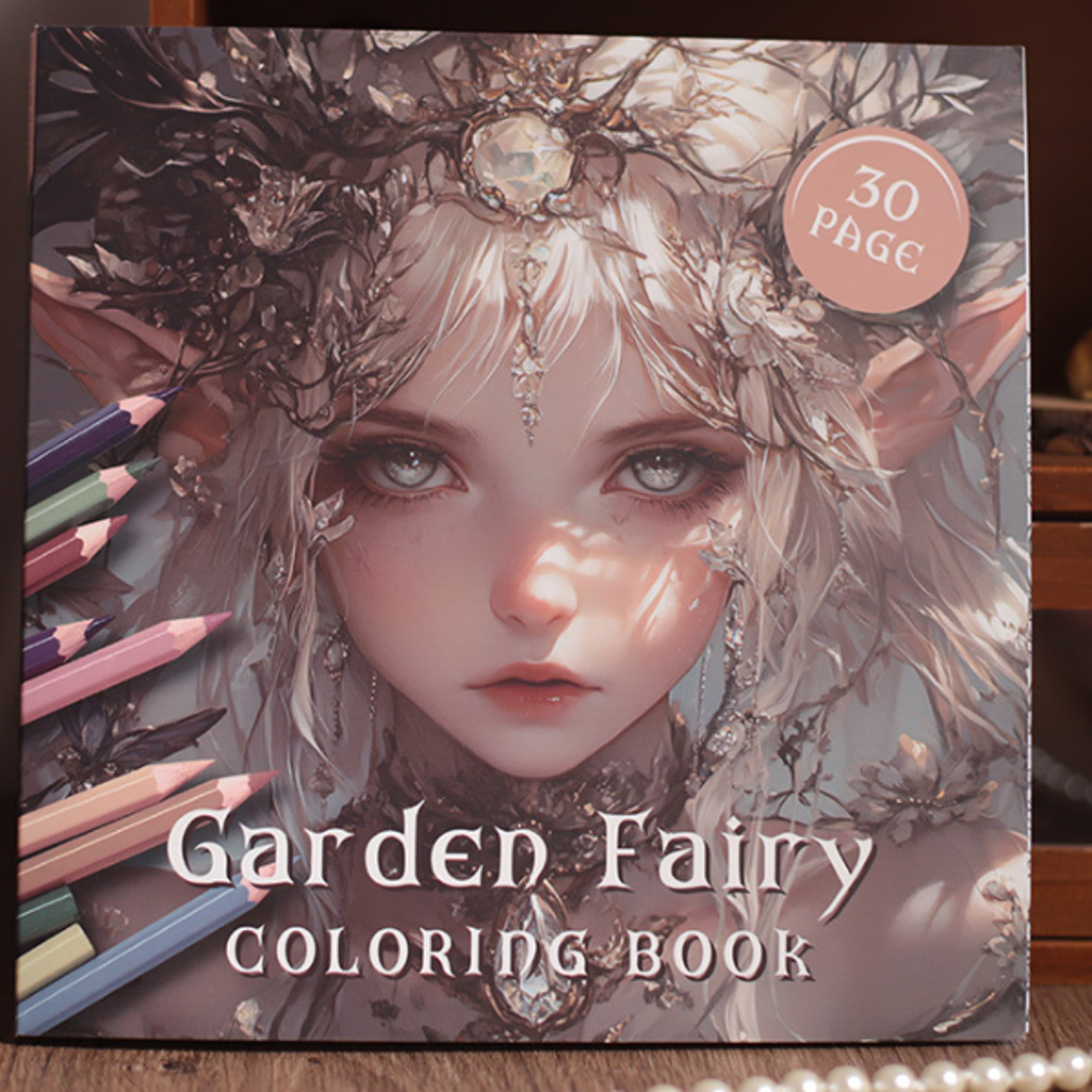 Garden Fairy and Forest Animals Coloring Book Relieve Stress with Art Therapy Graffiti Drawing Boo