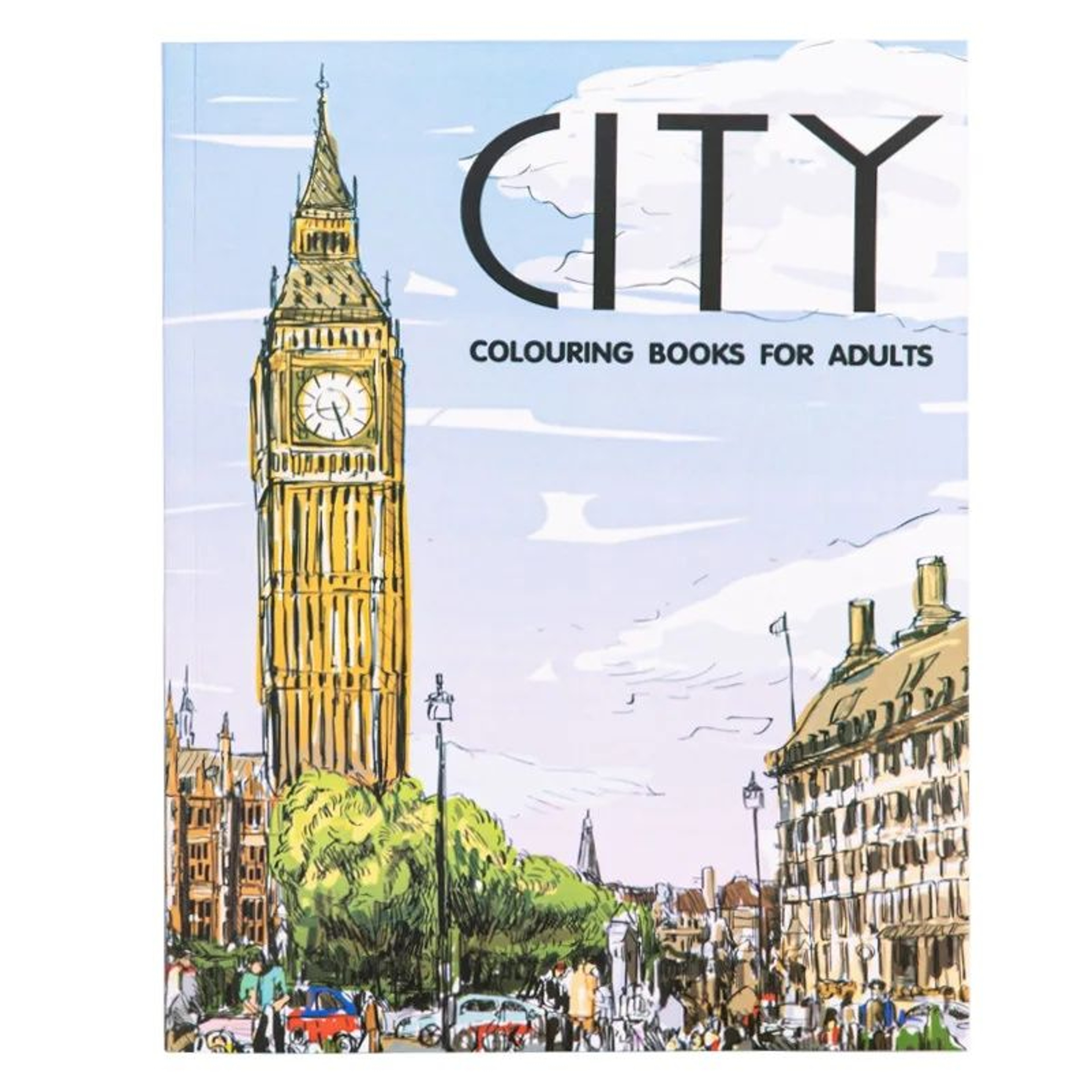 Urban Landscape Coloring Book for Adults, Stress Relief and Mindfulness Art Therapy, Cityscape Sketching and Graffiti – view 2