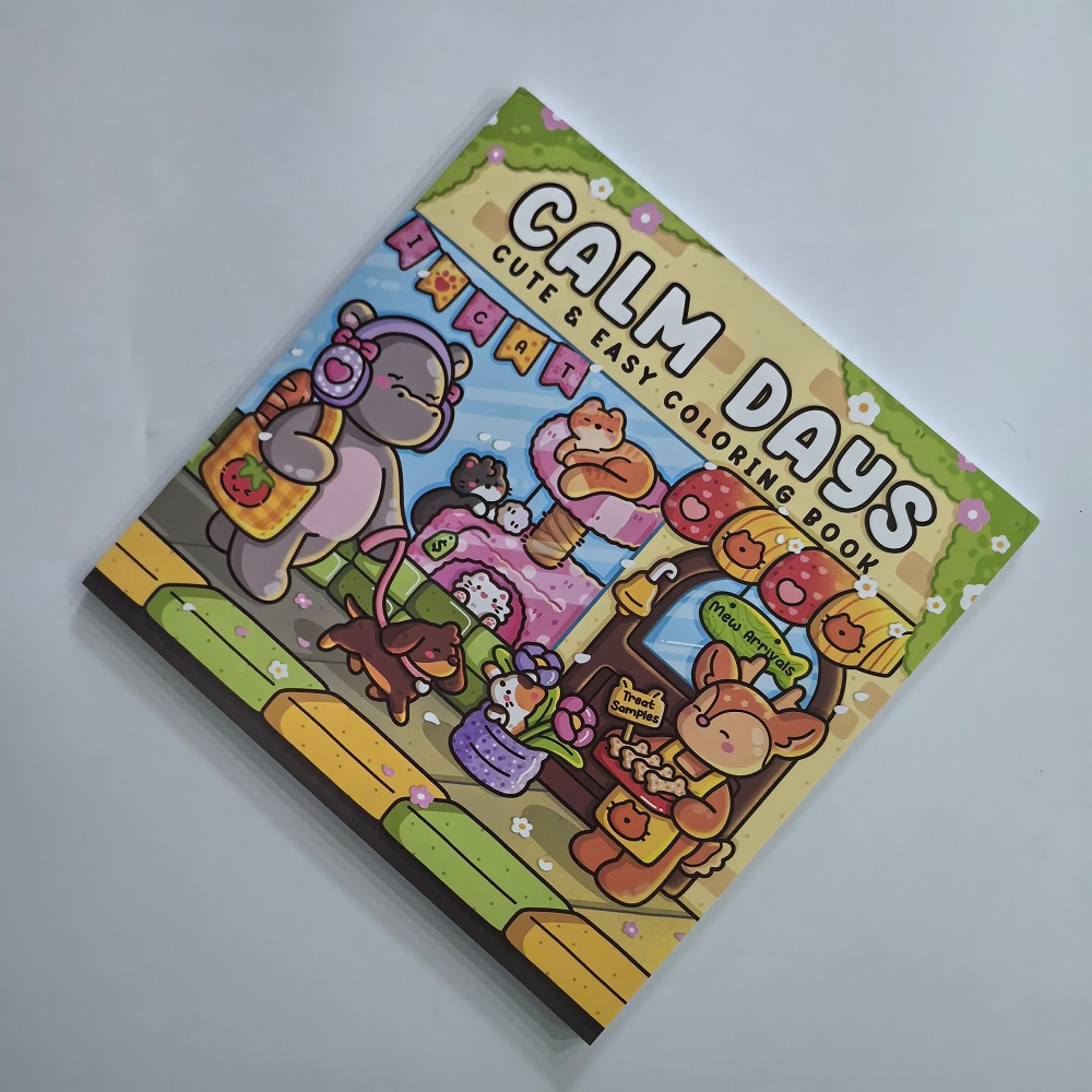Calm Days Stress Relief Coloring Book, Cute Animal Drawing Book, Perfect Gift for Party, Birthday, and Christmas – view 3