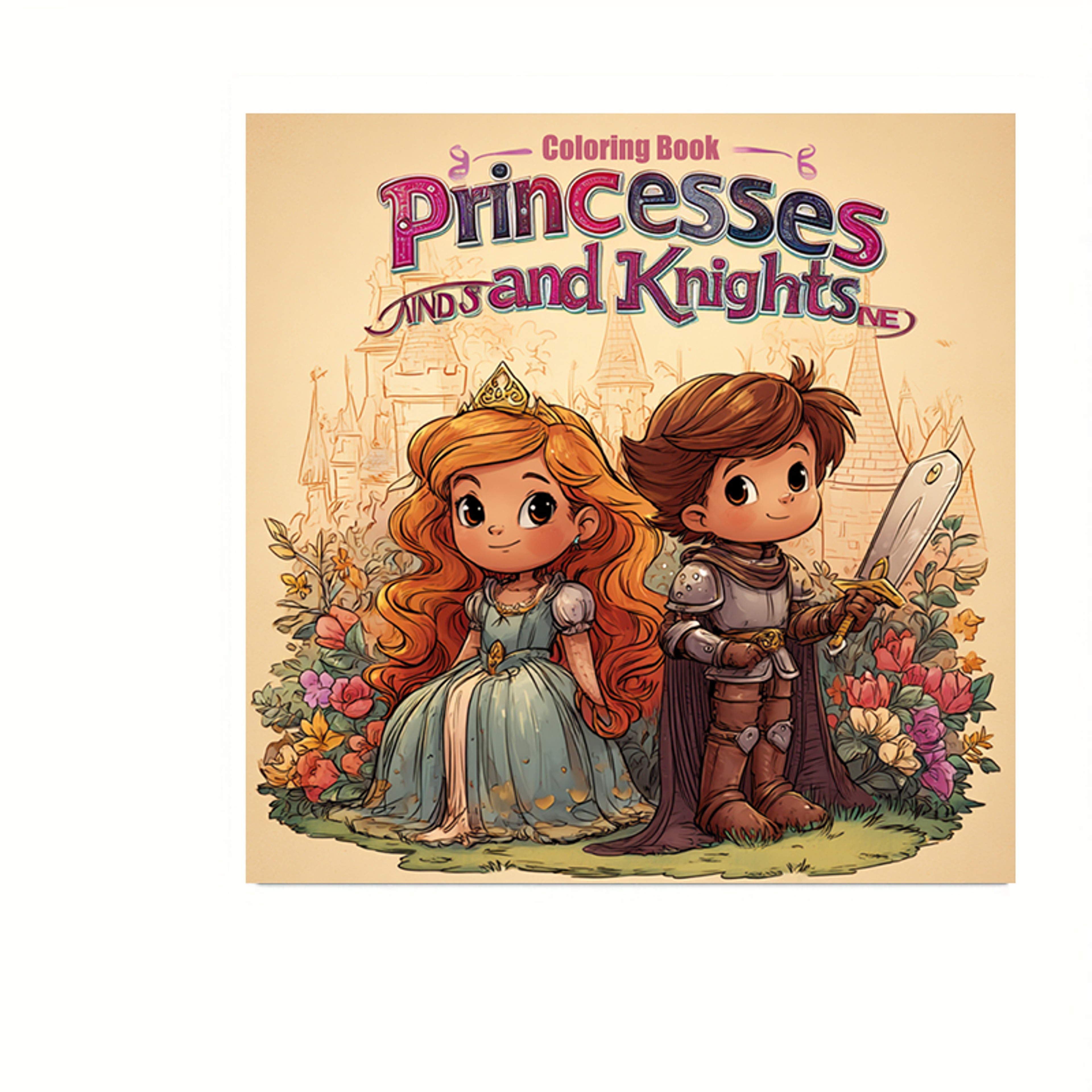 Princesses and Knights Coloring Book for Adults, A Fantasy Colouring Book with Drawing Supplies, Perfect for Christmas – view 7