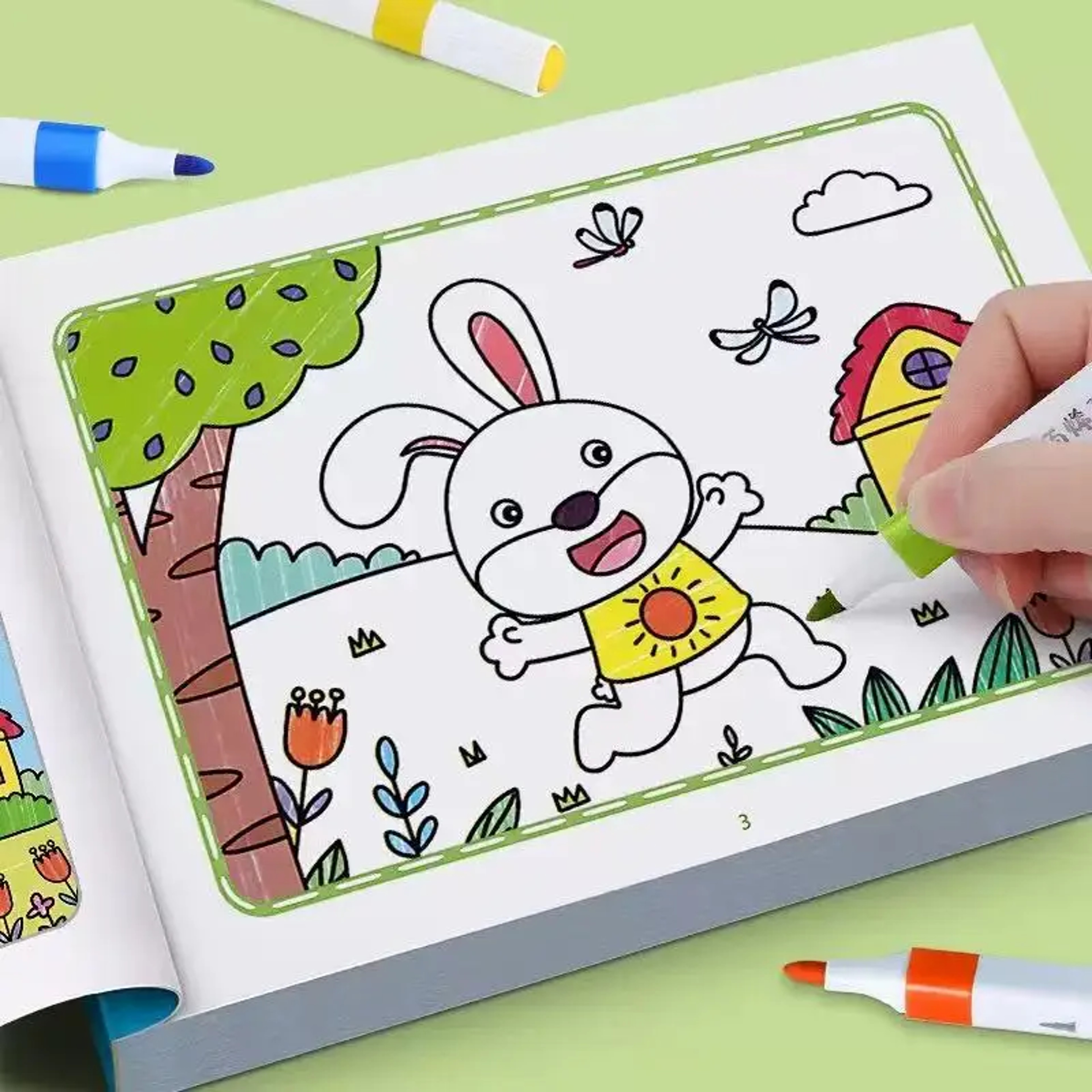 Creative Birthday Gift for Kids, Animal & Nature Coloring and Drawing Book, Ages 3 to 8 Years Old – view 3
