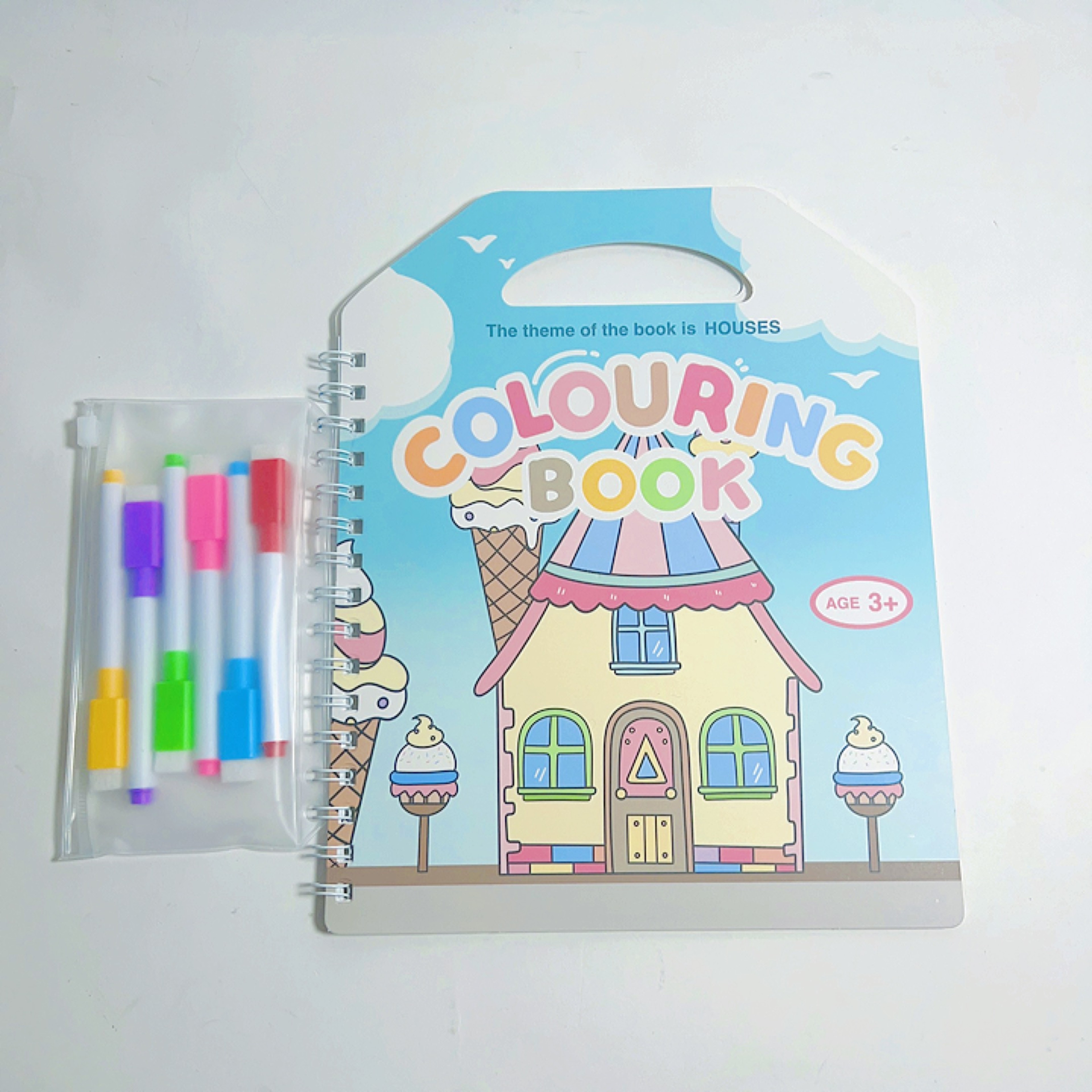 Colorbook Pen Bag Set, Erasable Marker Pen, Fun Coloring Books for Kids, Cartoon Drawing Picture Book – view 8
