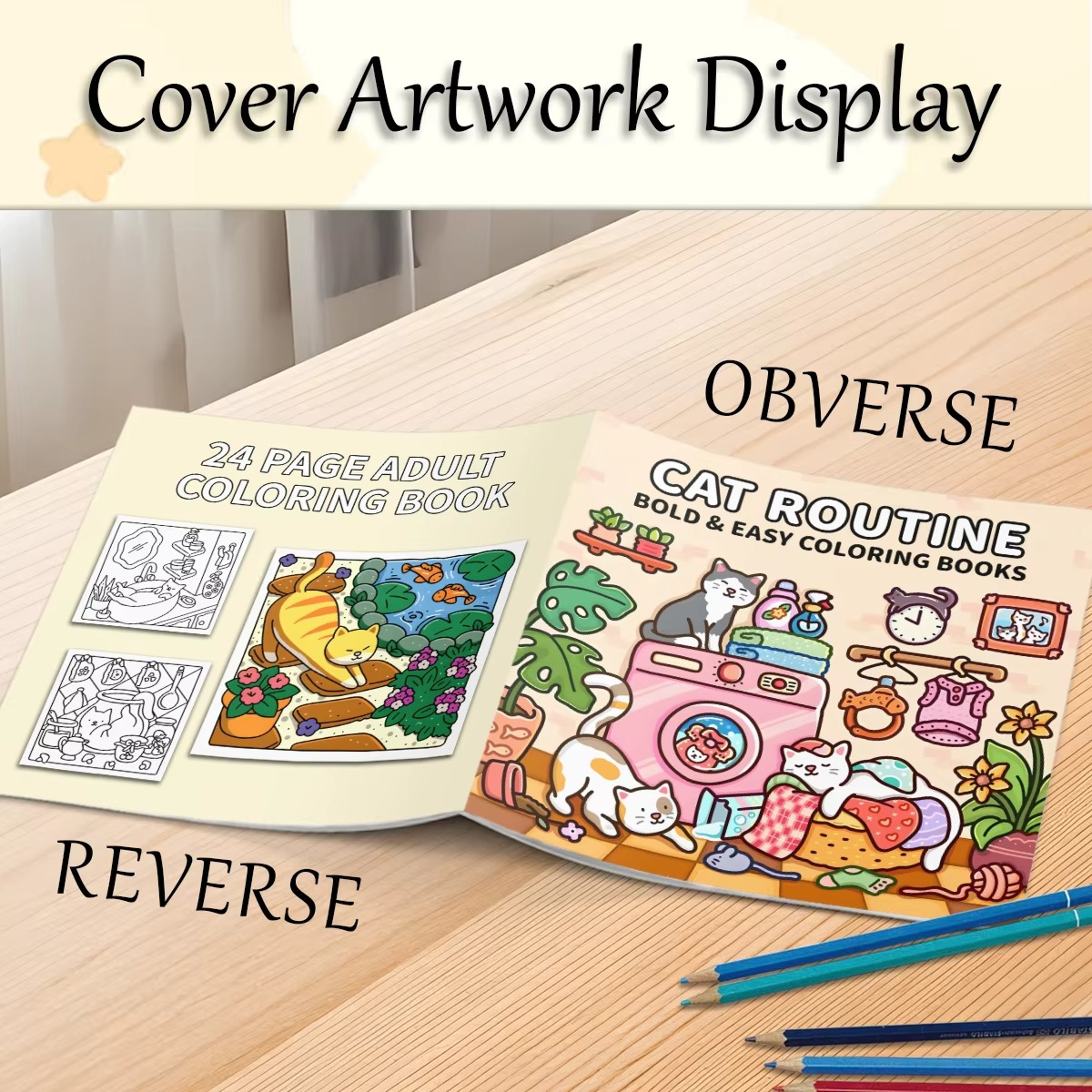 Unique Cat Coloring Book for Adults, with Upgraded Paper for Comfortable Coloring, The Perfect Relaxation Gift – view 5