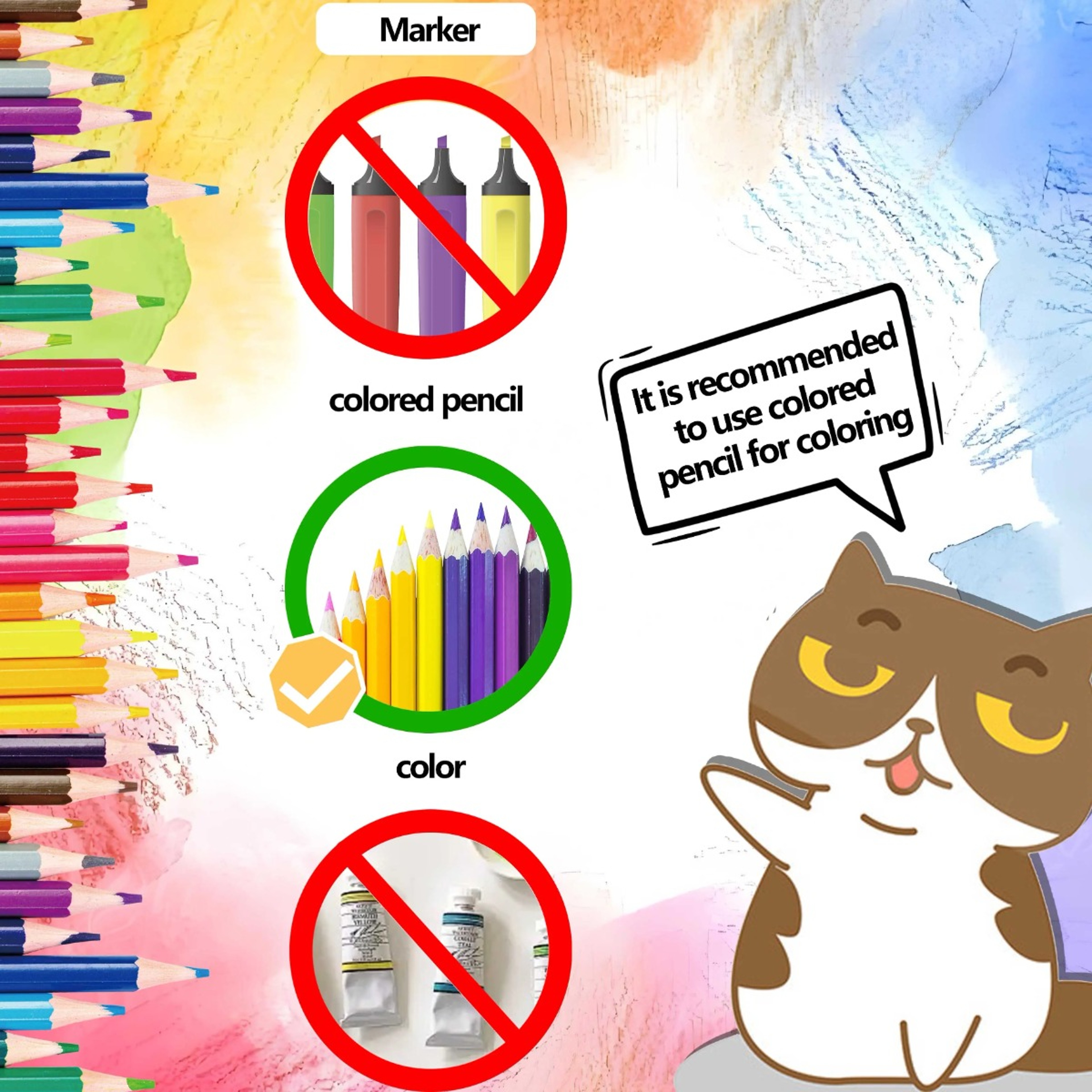 Unique Cat Coloring Book for Adults, with Upgraded Paper for Comfortable Coloring, The Perfect Relaxation Gift – view 6