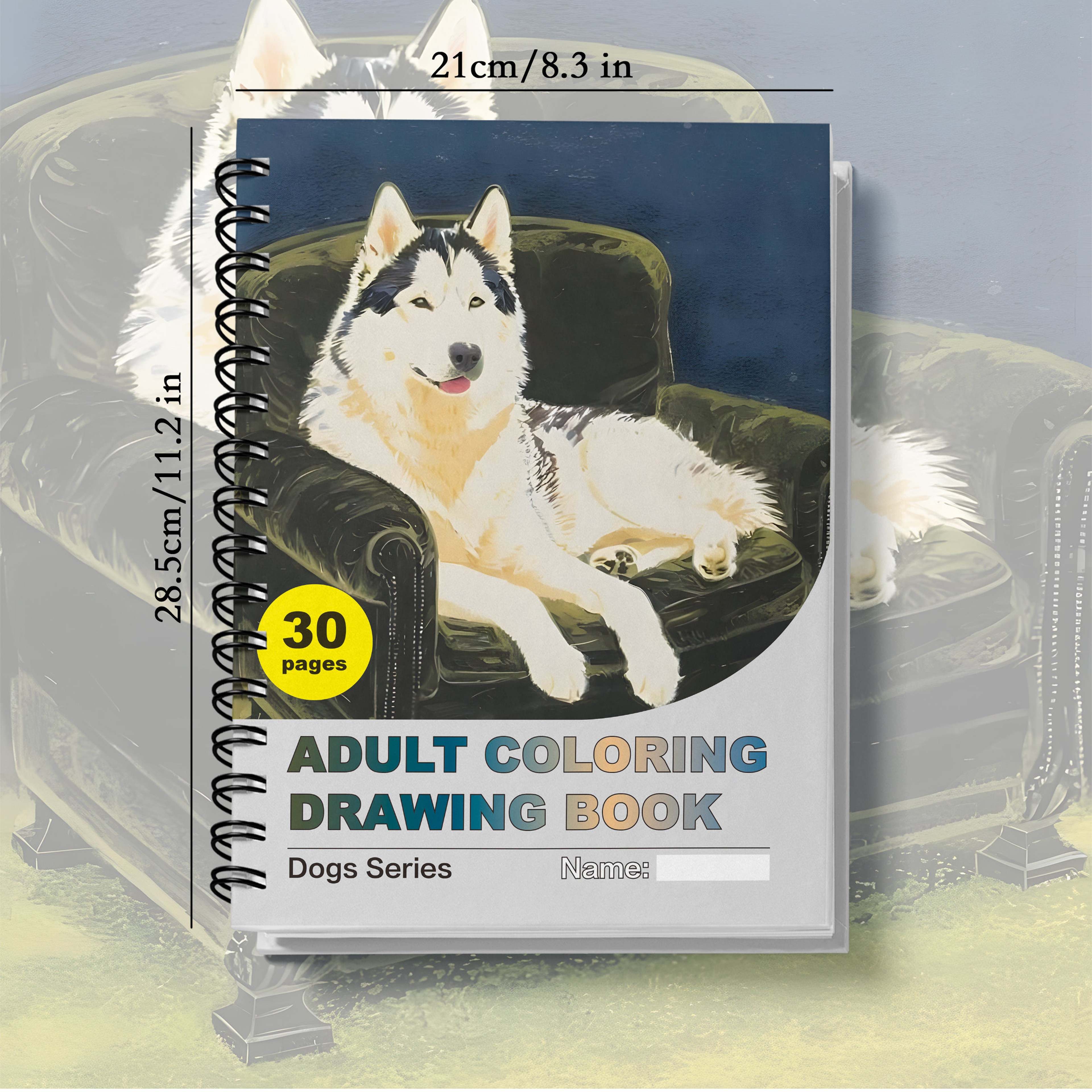 Adult Colouring Book, Spiral Bound, Gift for Family and Friends, Holiday Party Gift, Doodling Art Therapy – view 5