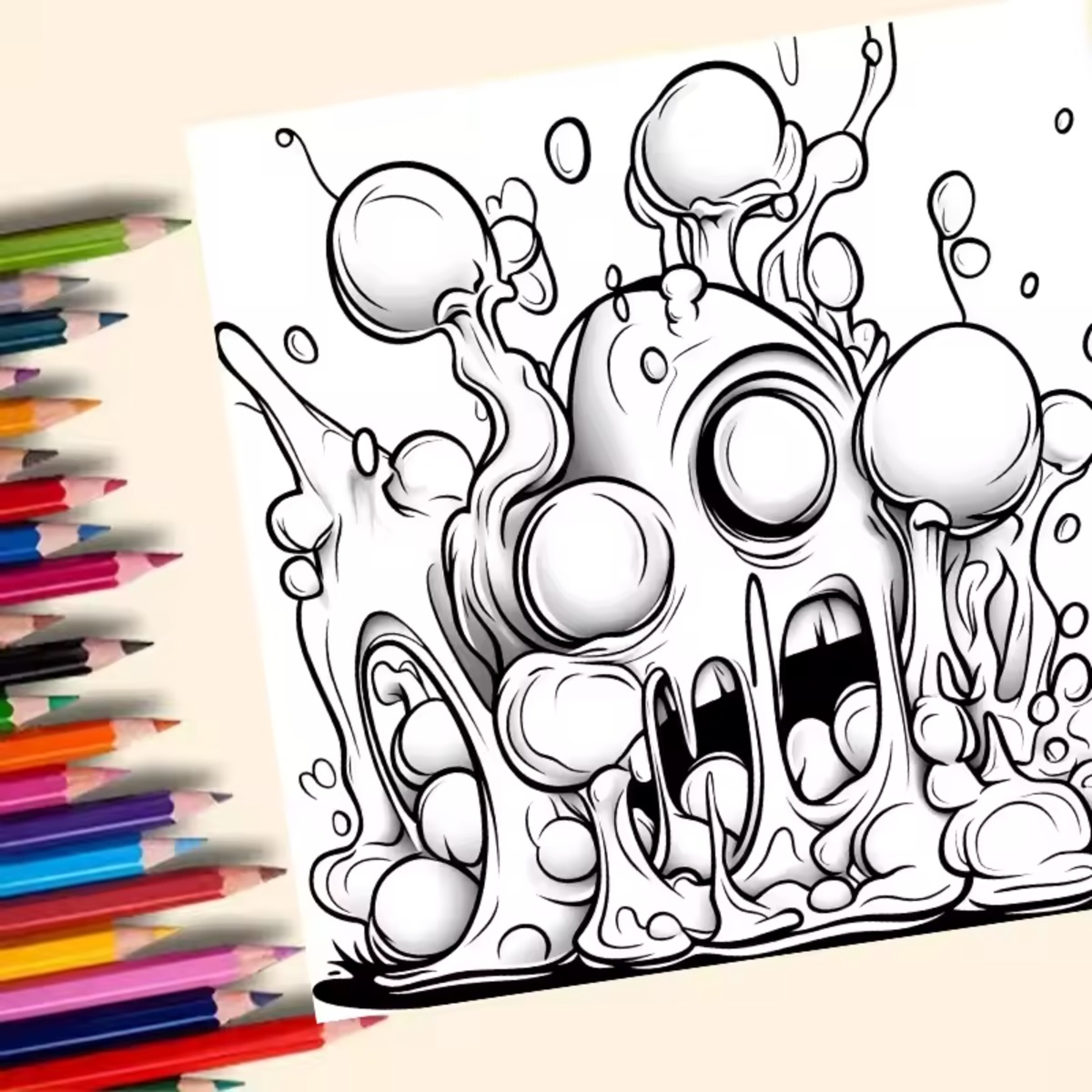 Joint Graffiti Colouring Book, Adult Picture Book, Art Therapy Gift – view 2