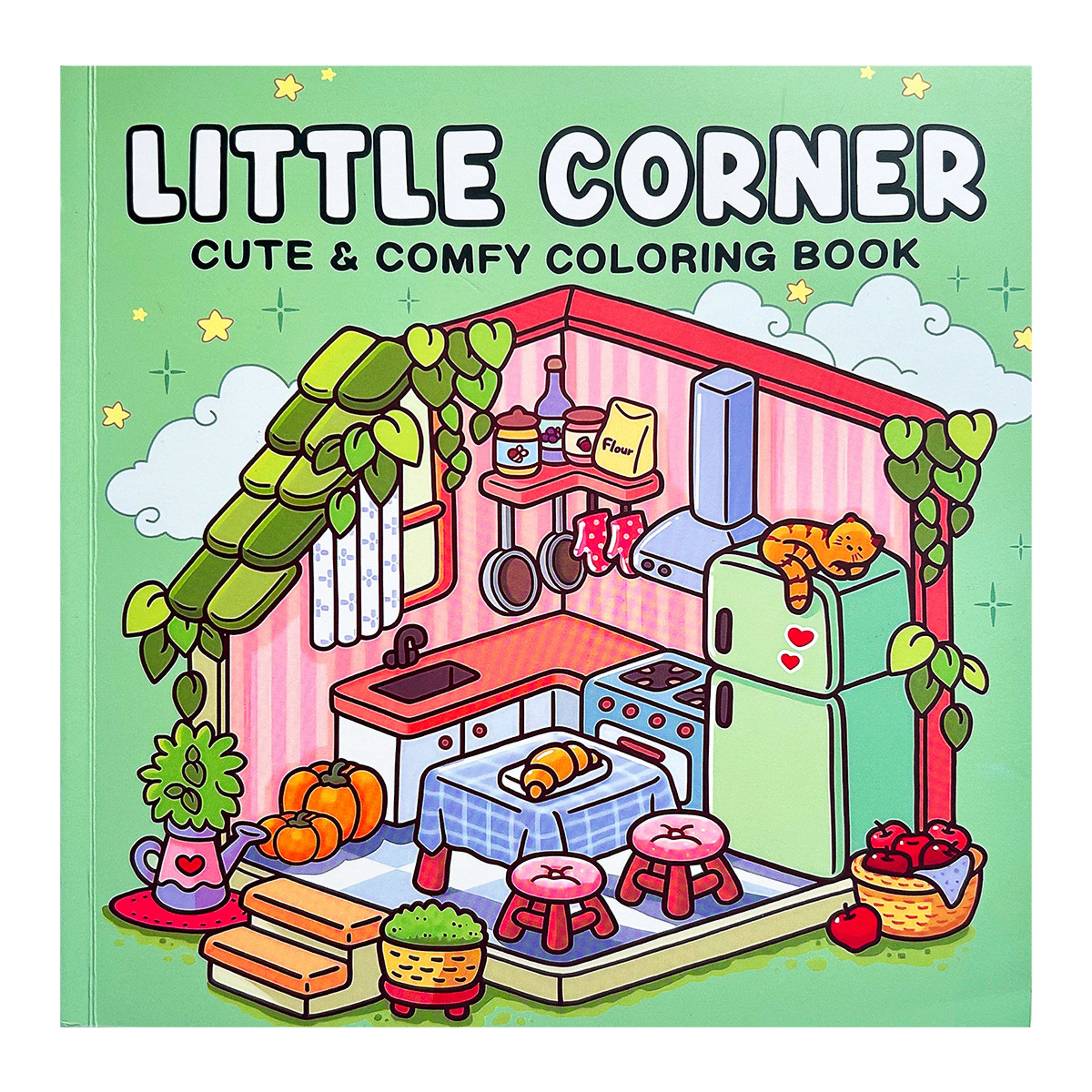 Cozy Little Corner Coloring Book For Kids And Adults Relaxing Art Therapy With Home And Shop Drawin 5