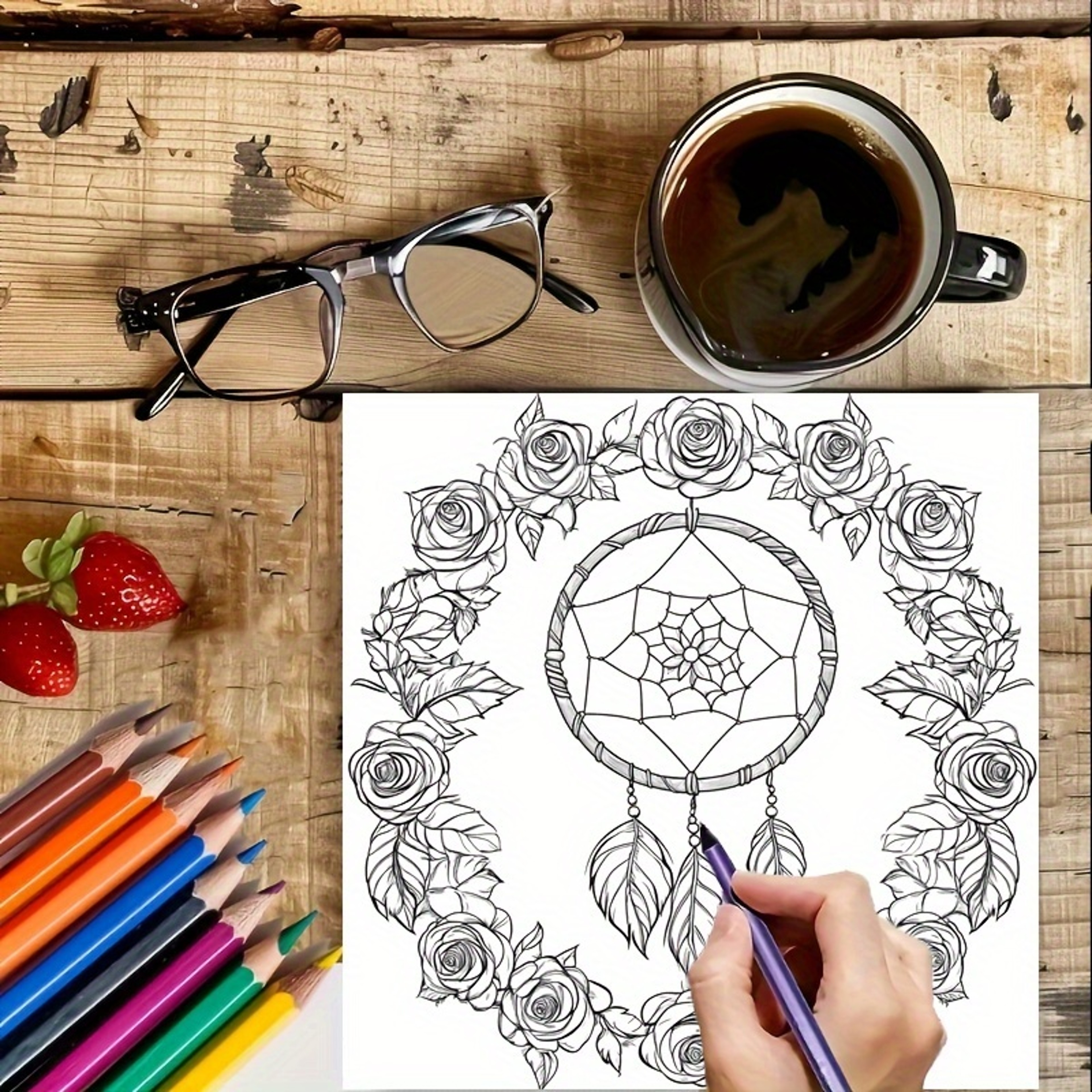Fairy Dream Catcher Coloring Book For Adult Stress Relief And Anxiety Reduction Mindfulness Activit 4
