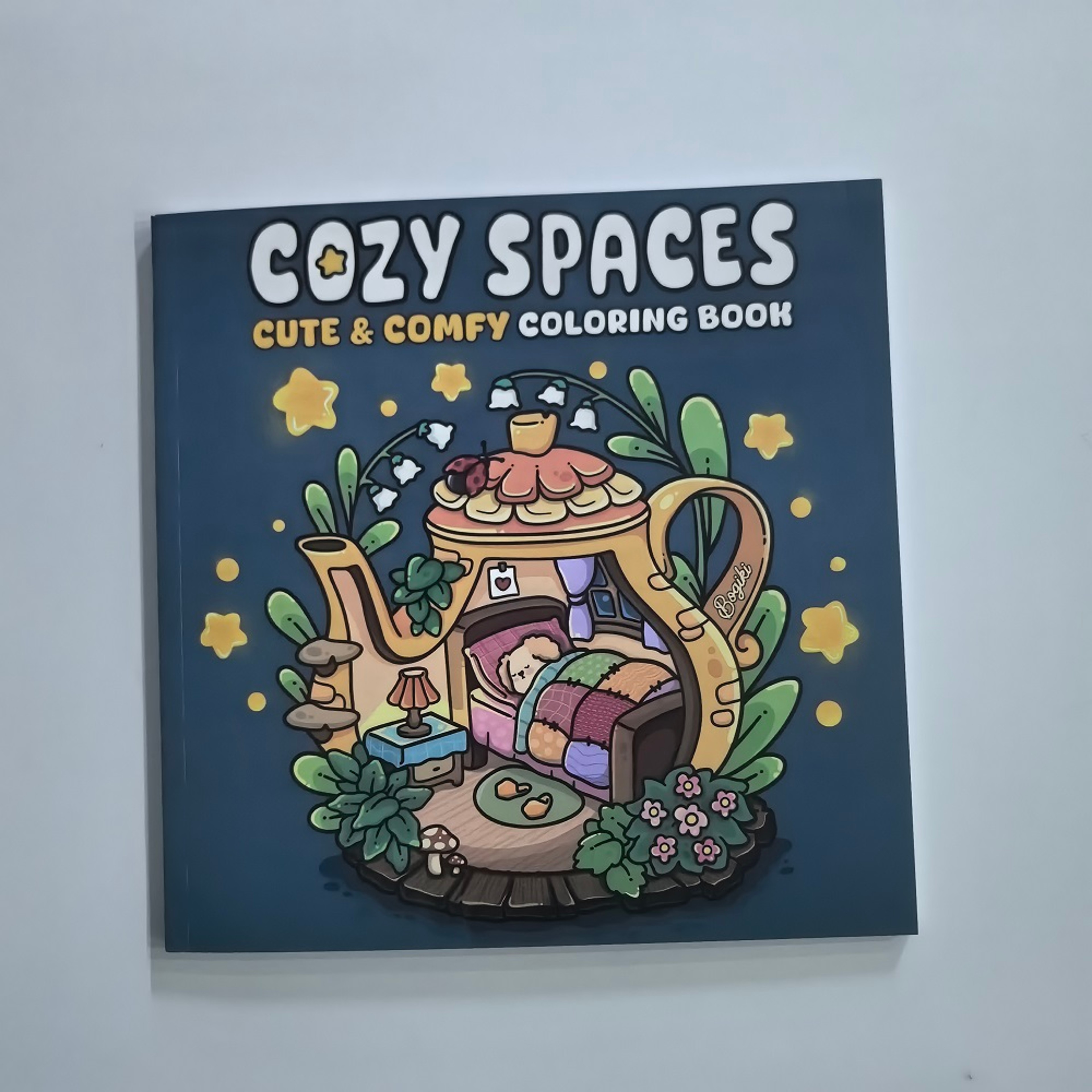 Cozy Spaces Coloring Book, Stress Relieving Art for Adults, Teens, with Calming Animal Scenes – view 1