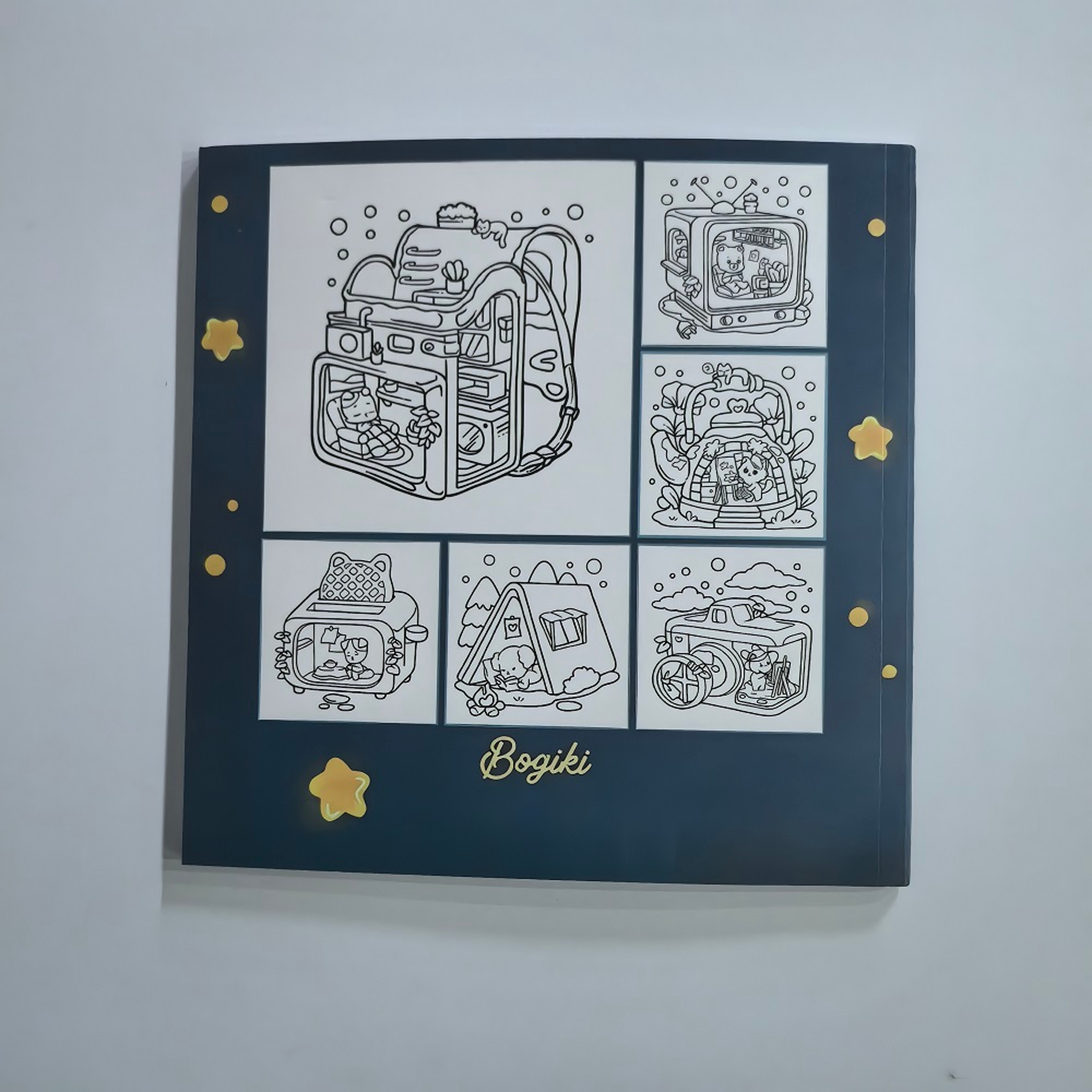 Cozy Spaces Coloring Book, Stress Relieving Art for Adults, Teens, with Calming Animal Scenes – view 5