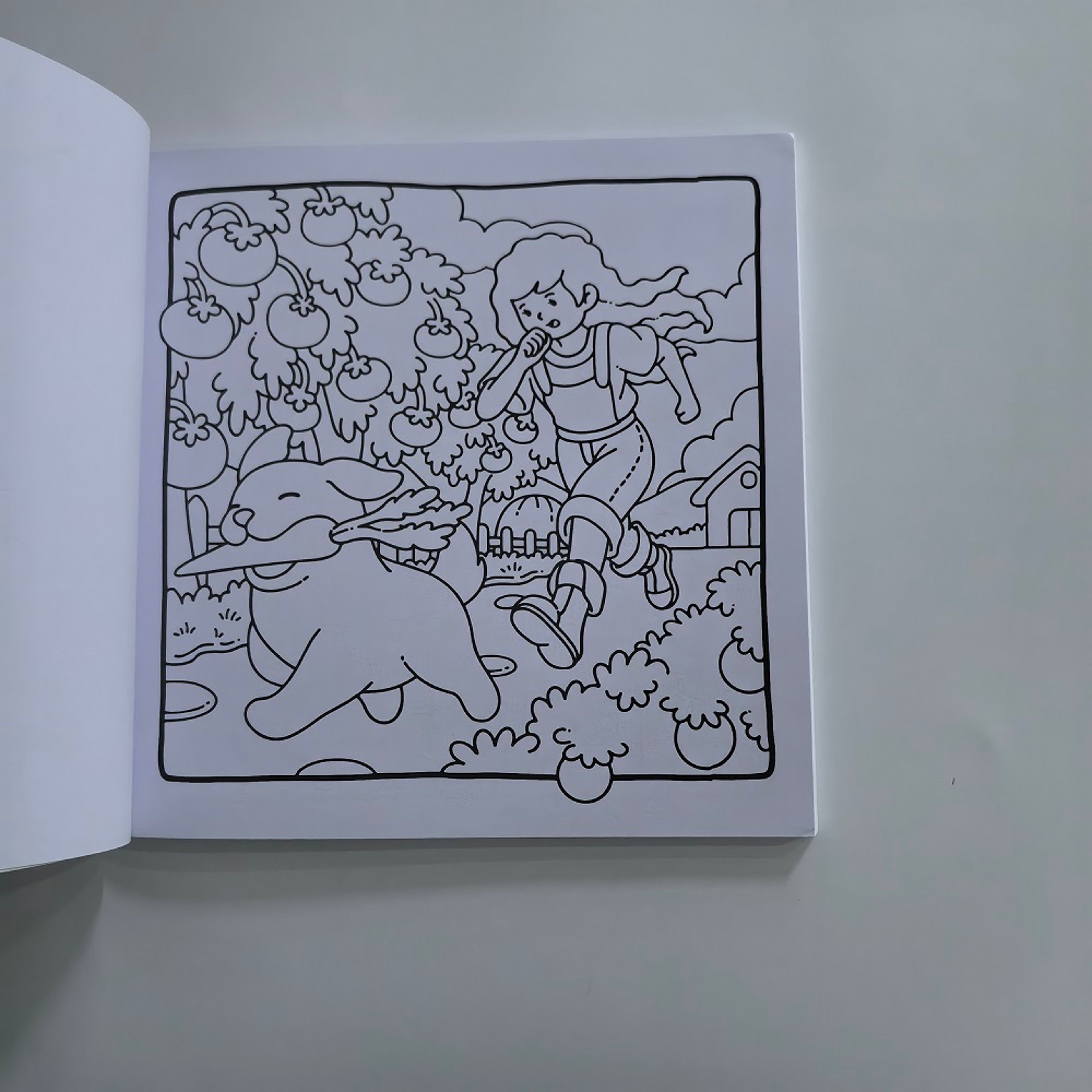 Simple Joys Coloring Book, Cute Girl and Her Pets, Stress Relief Drawing Book, Perfect Gift for Birthday, Christmas – view 6