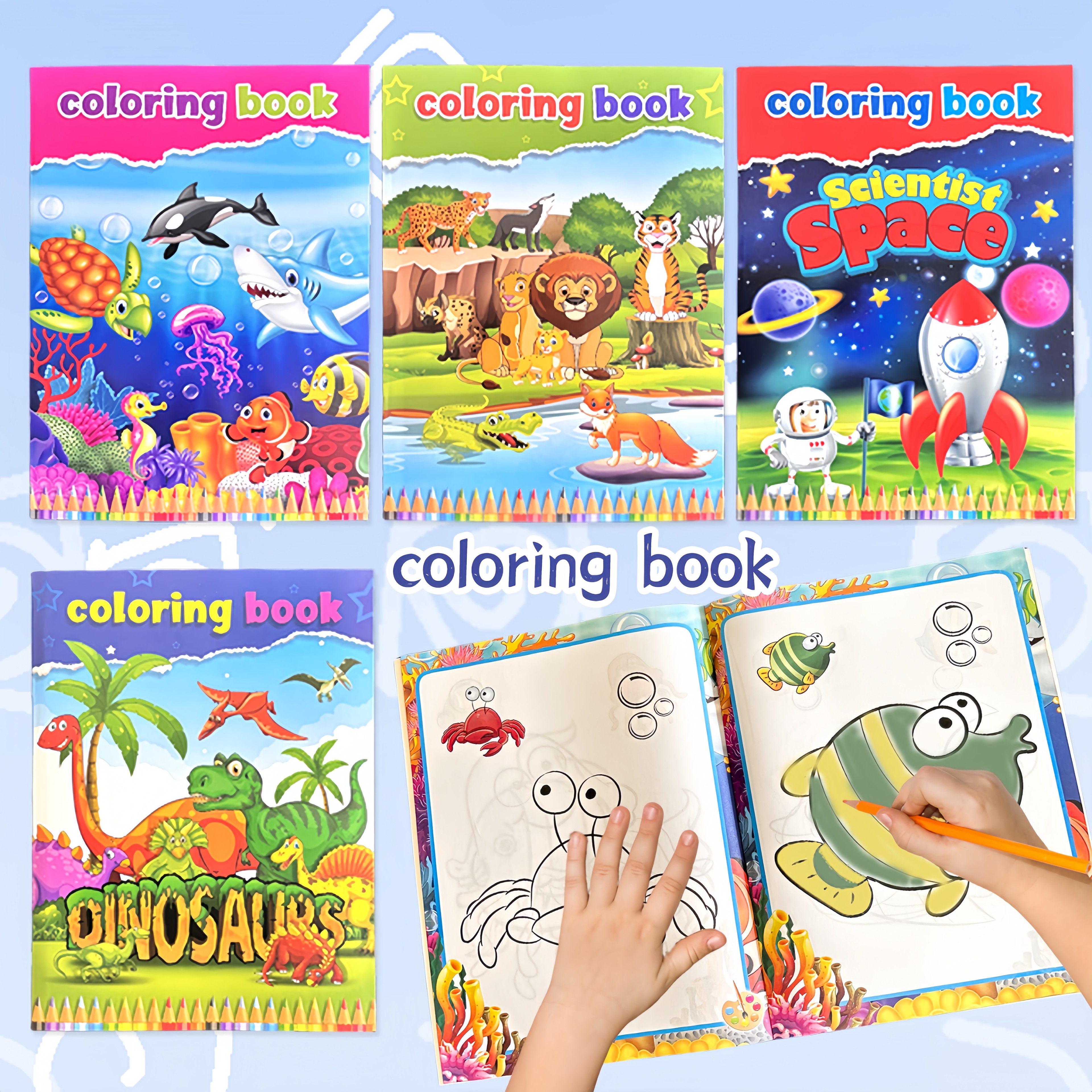 Childrens Drawing Book, Educational Toy, Color Filling Graffiti Picture Book, Creative Gift for Concentration – view 1
