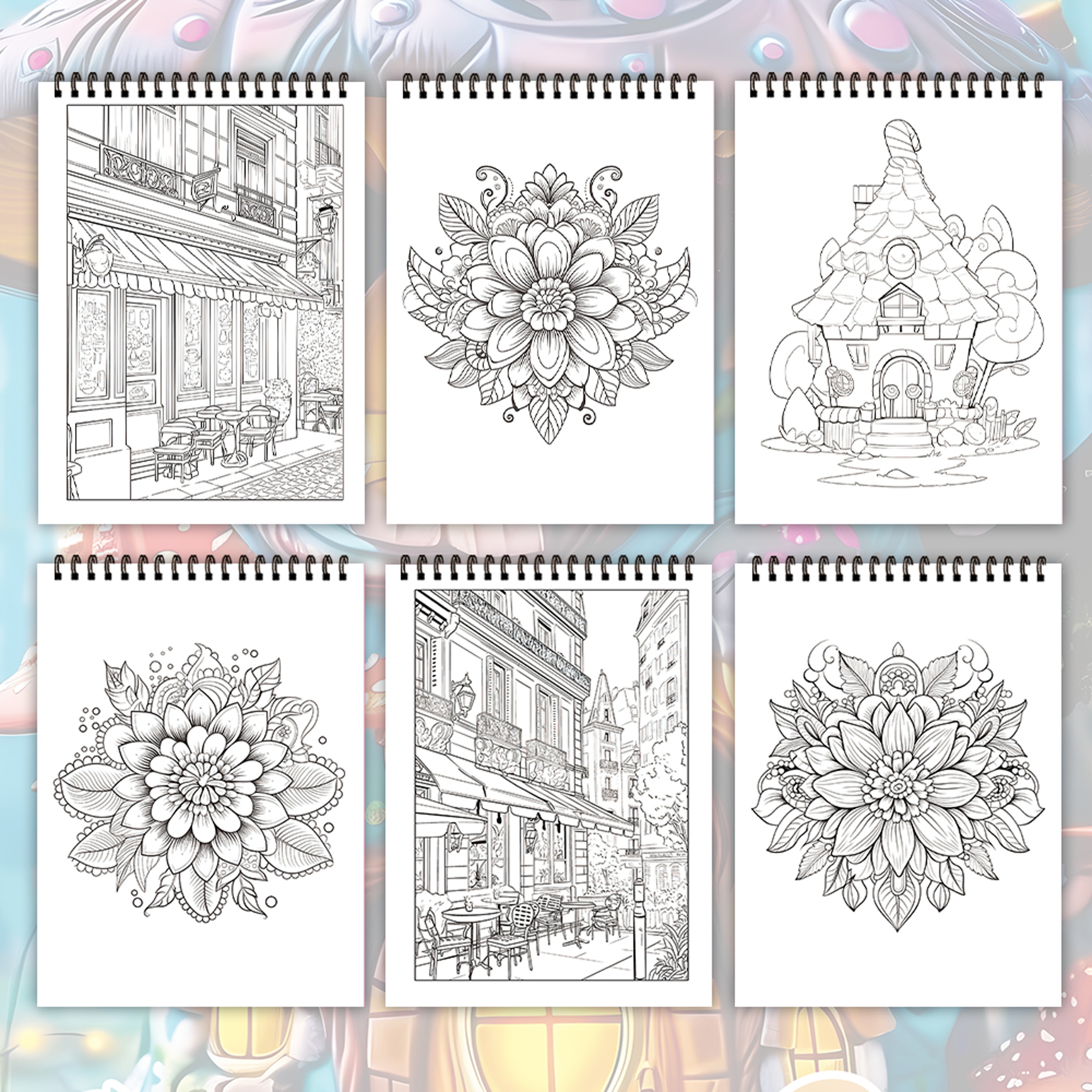 Stress Relief Coloring Book for Teenagers, Unique Patterns, Perfect Easter, Birthday, Valentine's Day Gift – view 5