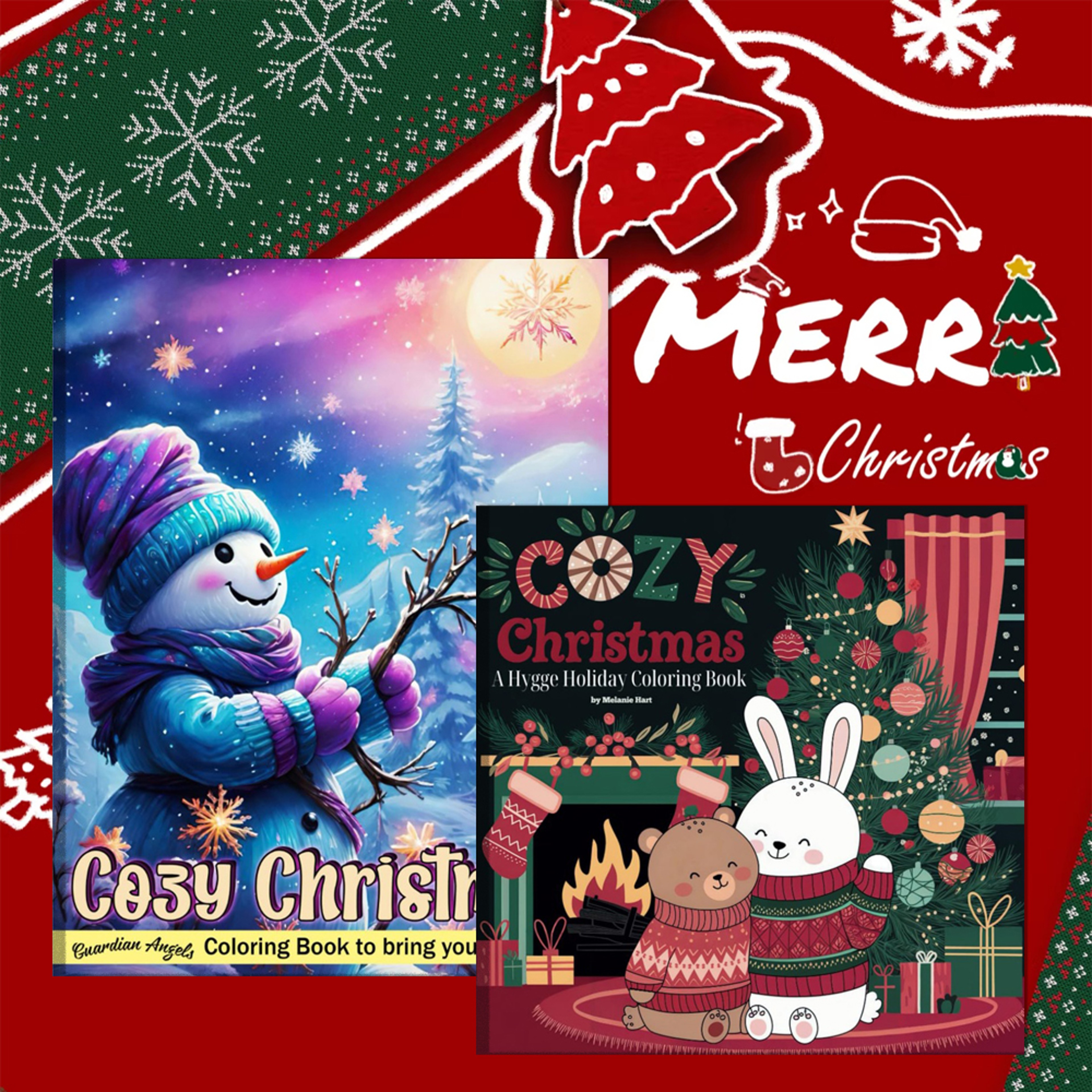 Relaxing Coloring Activities for Teens and Adults, Christmas Coloring Books, Perfect for Christmas and Halloween Parties – view 7