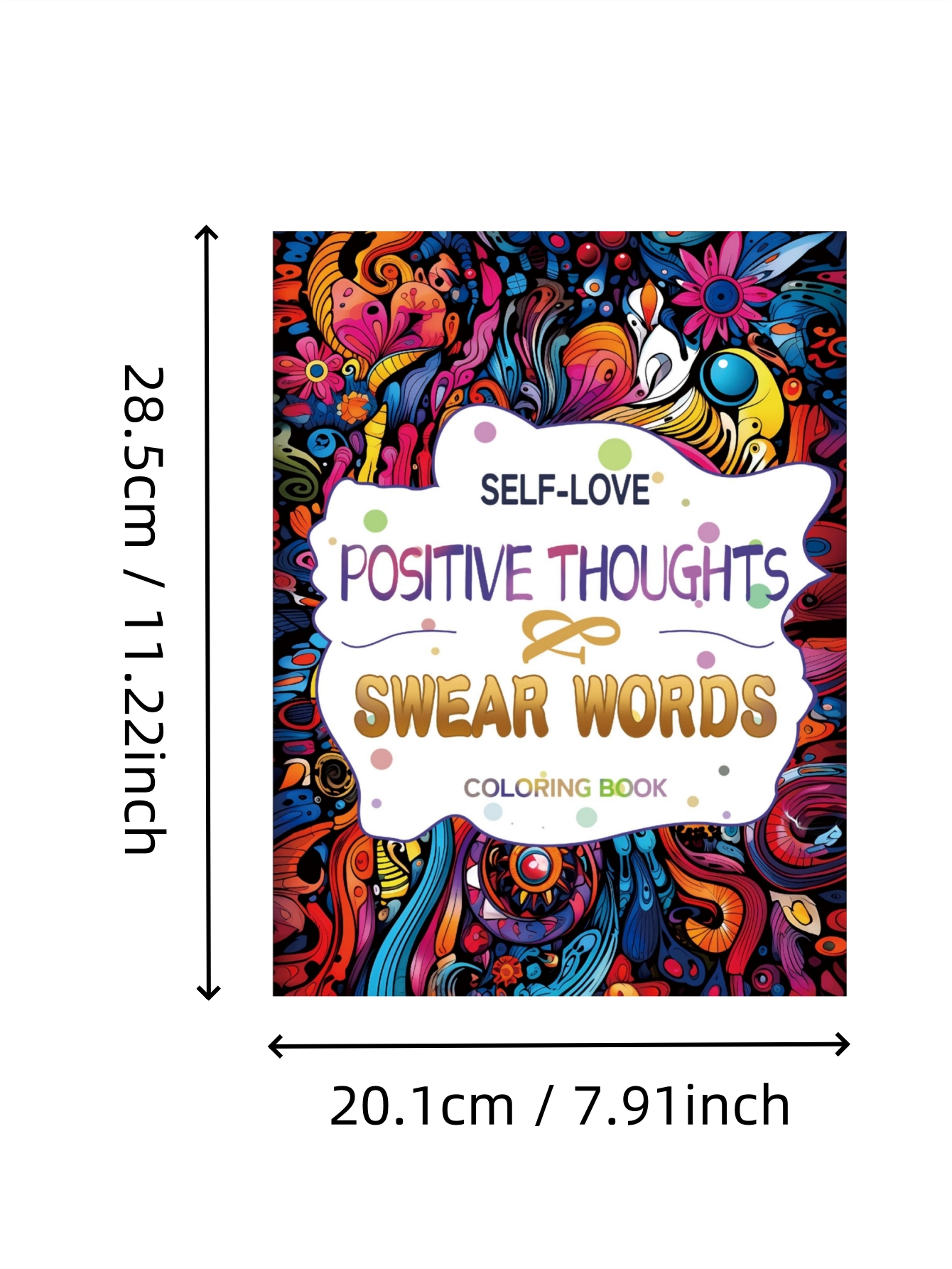 Original Positive Thoughts Art Coloring Book, Upgraded Thickened Paper, Gift for Holiday and Birthday – view 6