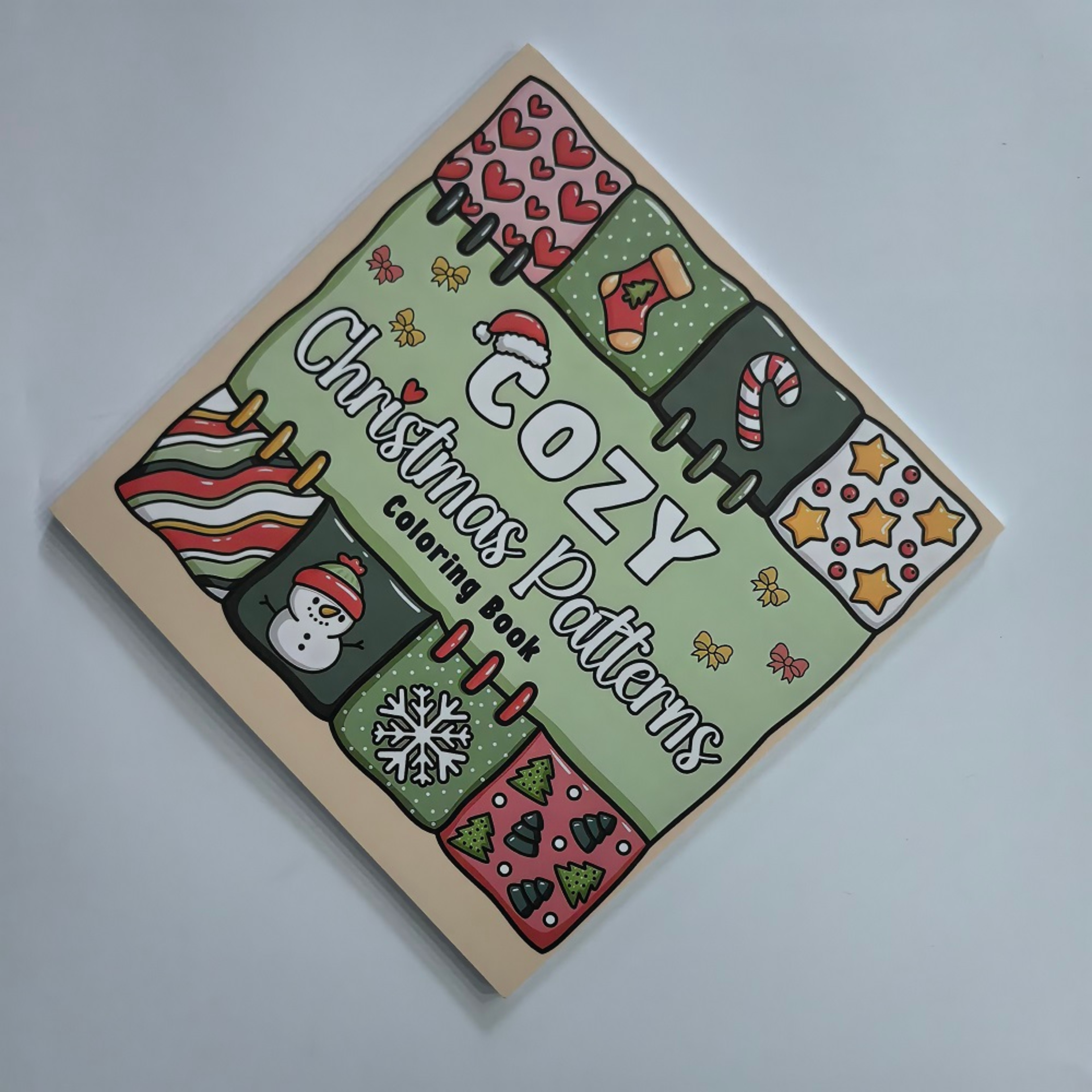 Christmas Coloring Book for Adults and Kids, Stress Relief Art Therapy, Perfect Gift for Holiday Parties and Birthdays – view 1