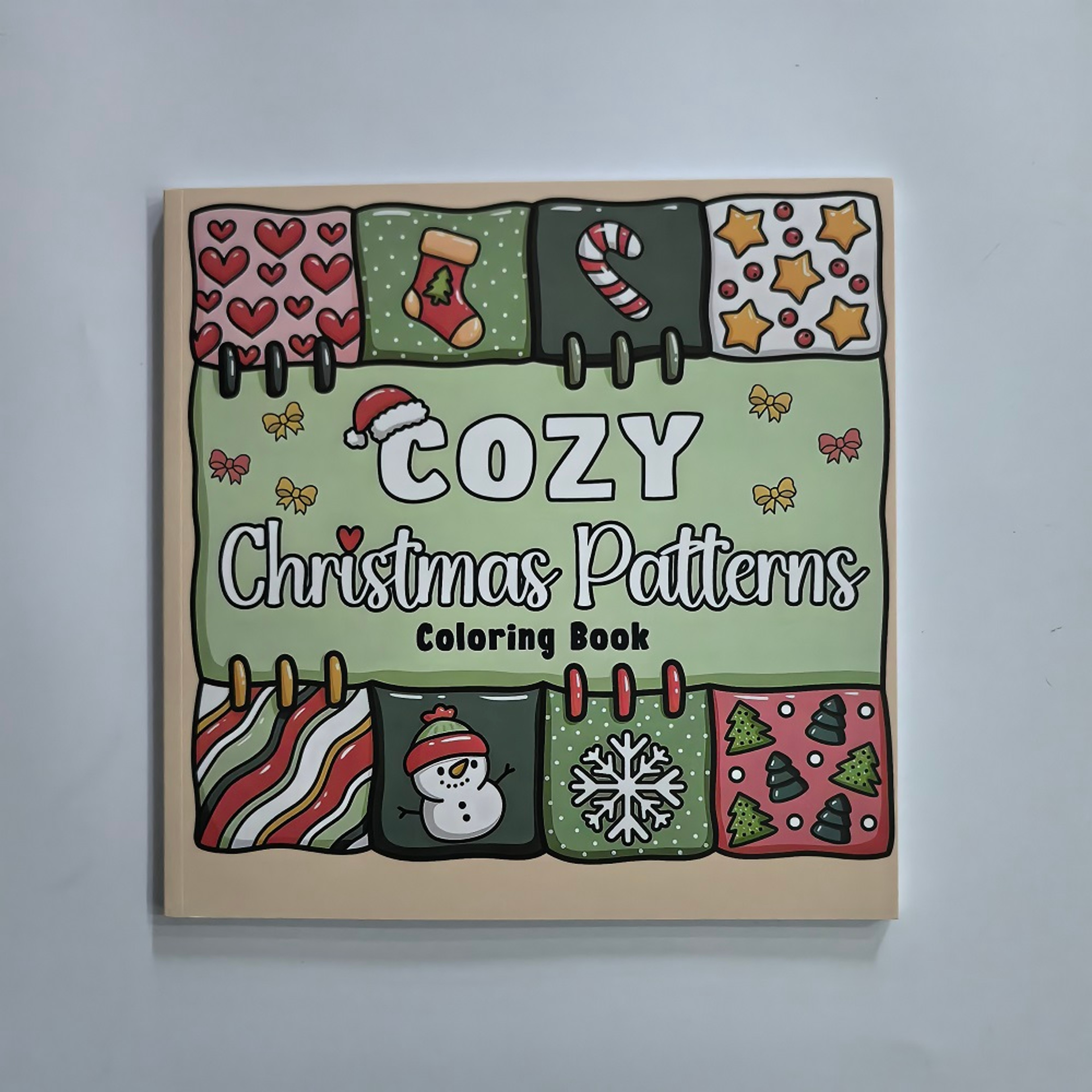 Christmas Coloring Book for Adults and Kids, Stress Relief Art Therapy, Perfect Gift for Holiday Parties and Birthdays – view 7