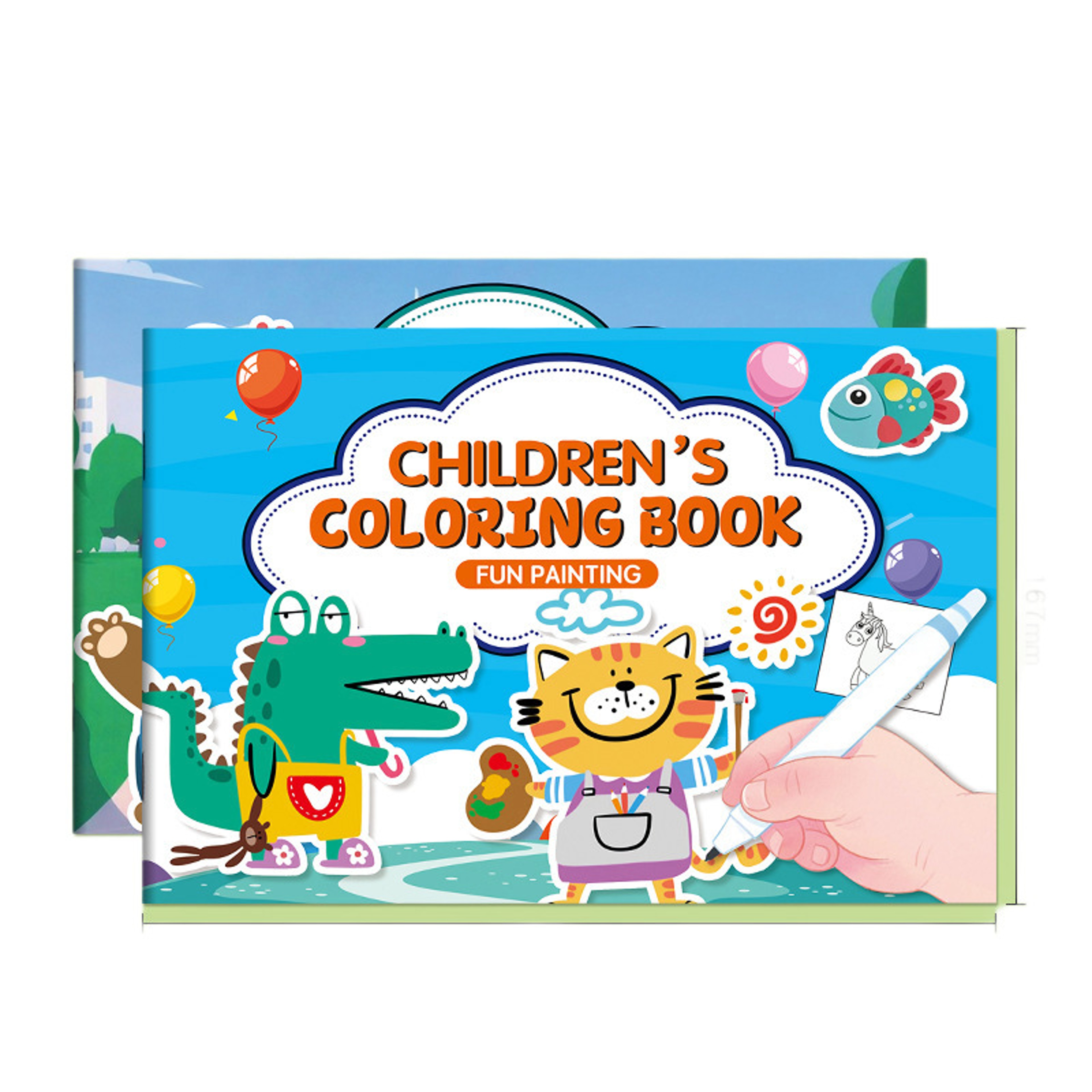 Fun Coloring Book for Kids, Cartoon Animal Drawing Book, Graffiti Art, Ideal for Children – view 7