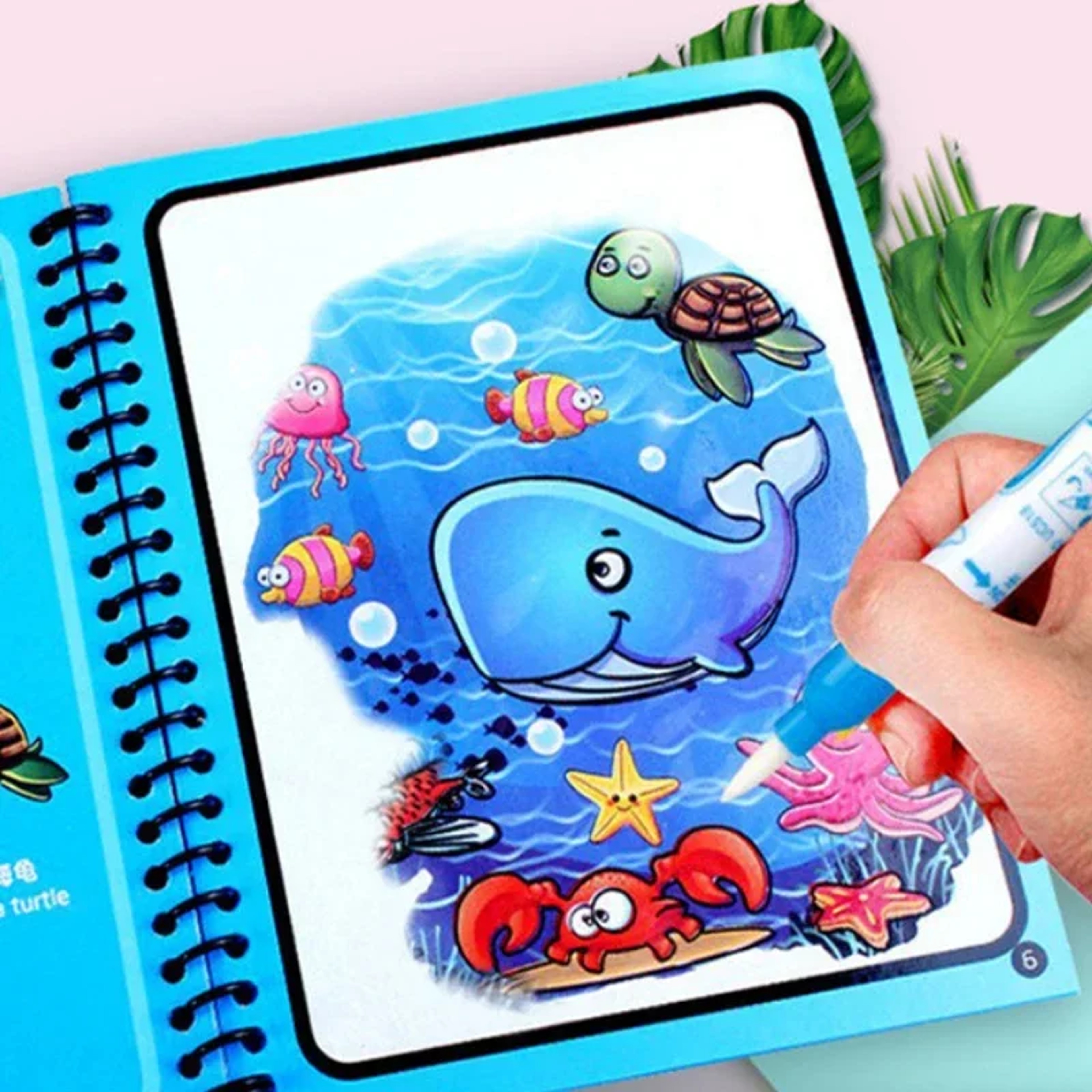 Creative Kids Water Drawing Book, Reusable Design, Portable Travel Toy, Holiday Christmas Gift – view 4