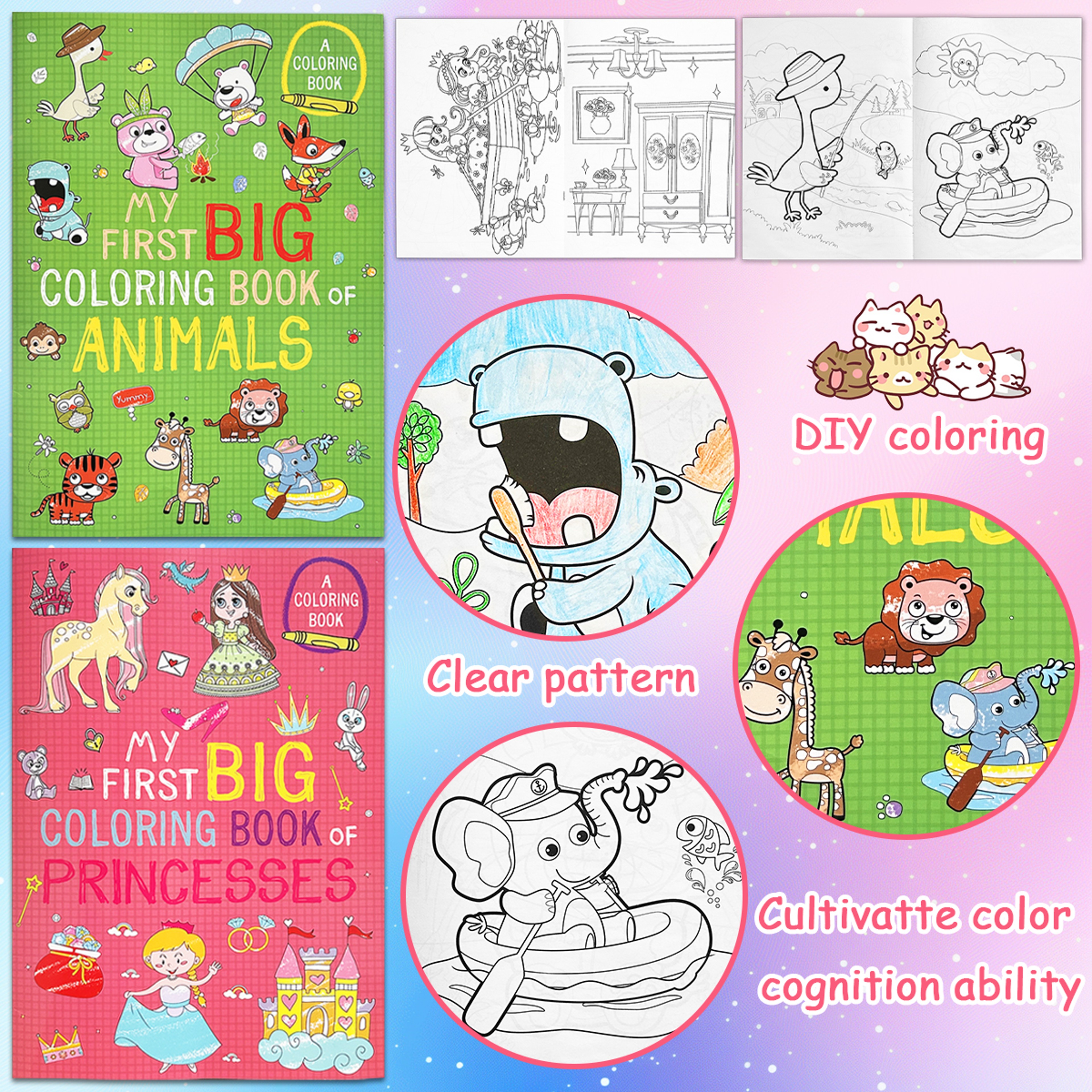 Children's Coloring Books, Creative Activity for Toddlers, Color Cognition and Early Learning – view 5