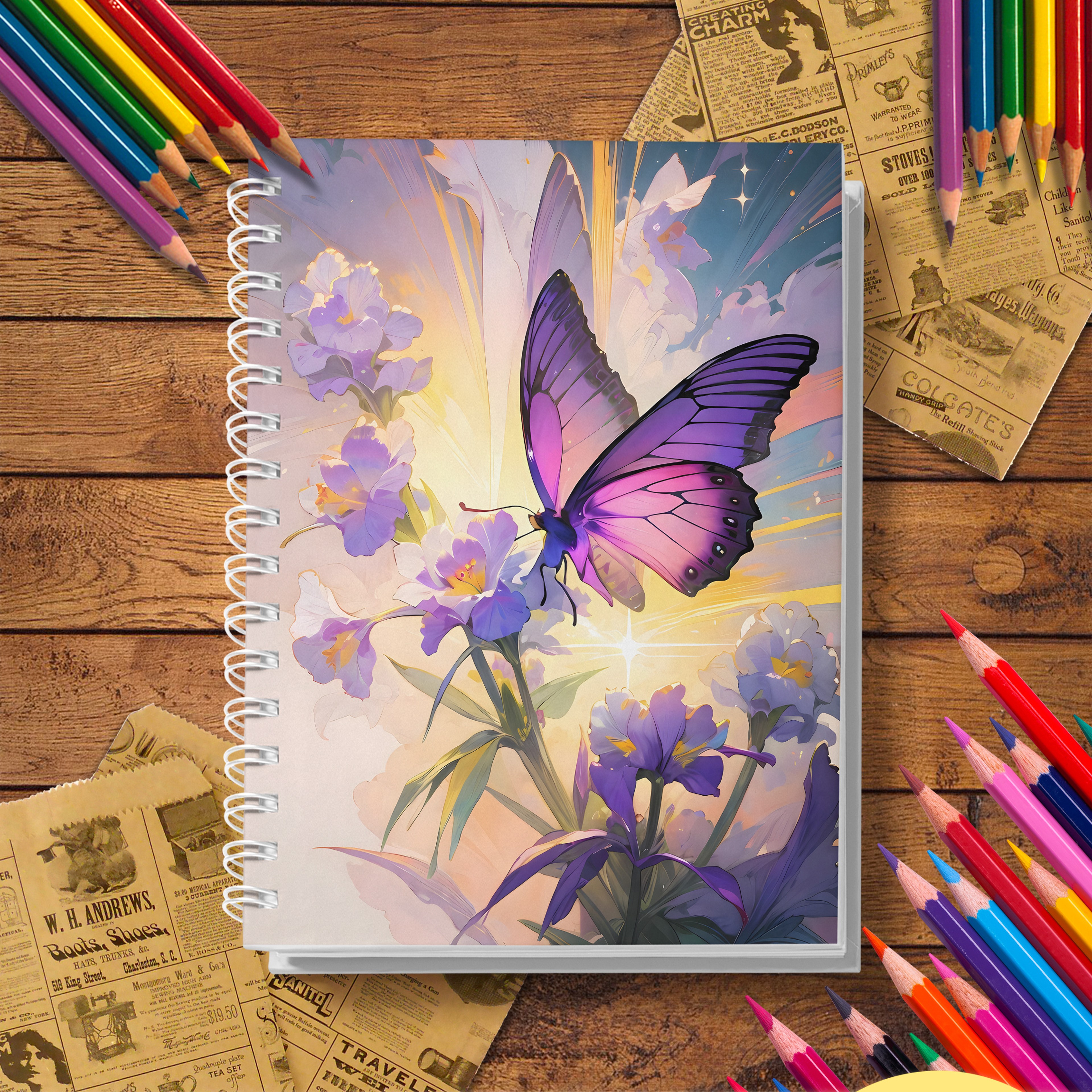 Butterfly Adult Coloring Book, with Thickened Paper, a Creative and Healing Gift for Friends – view 2