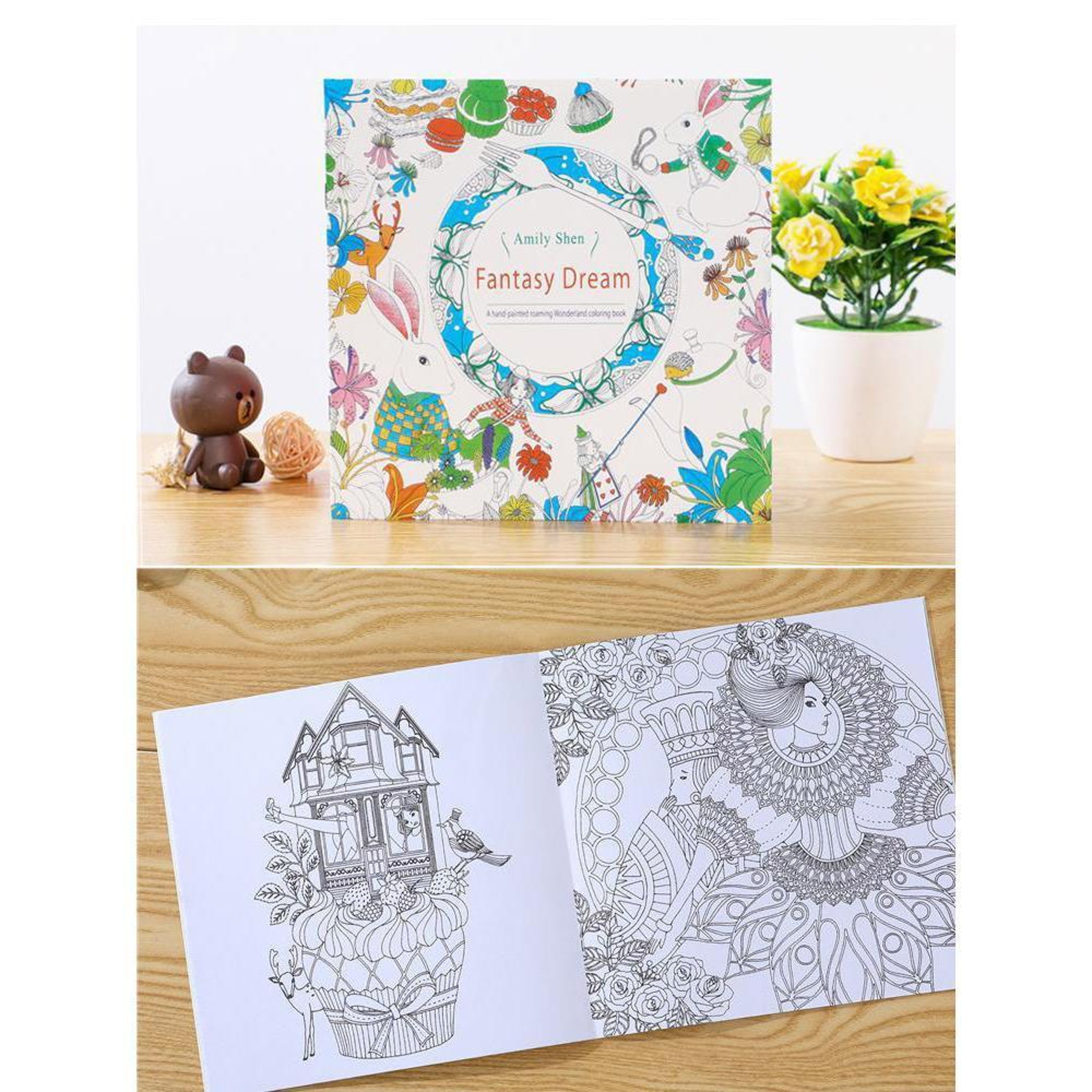 Childrens Coloring Book Beginner Sketchbook Hand Drawn Notebook With Colored Pencils For Students 2