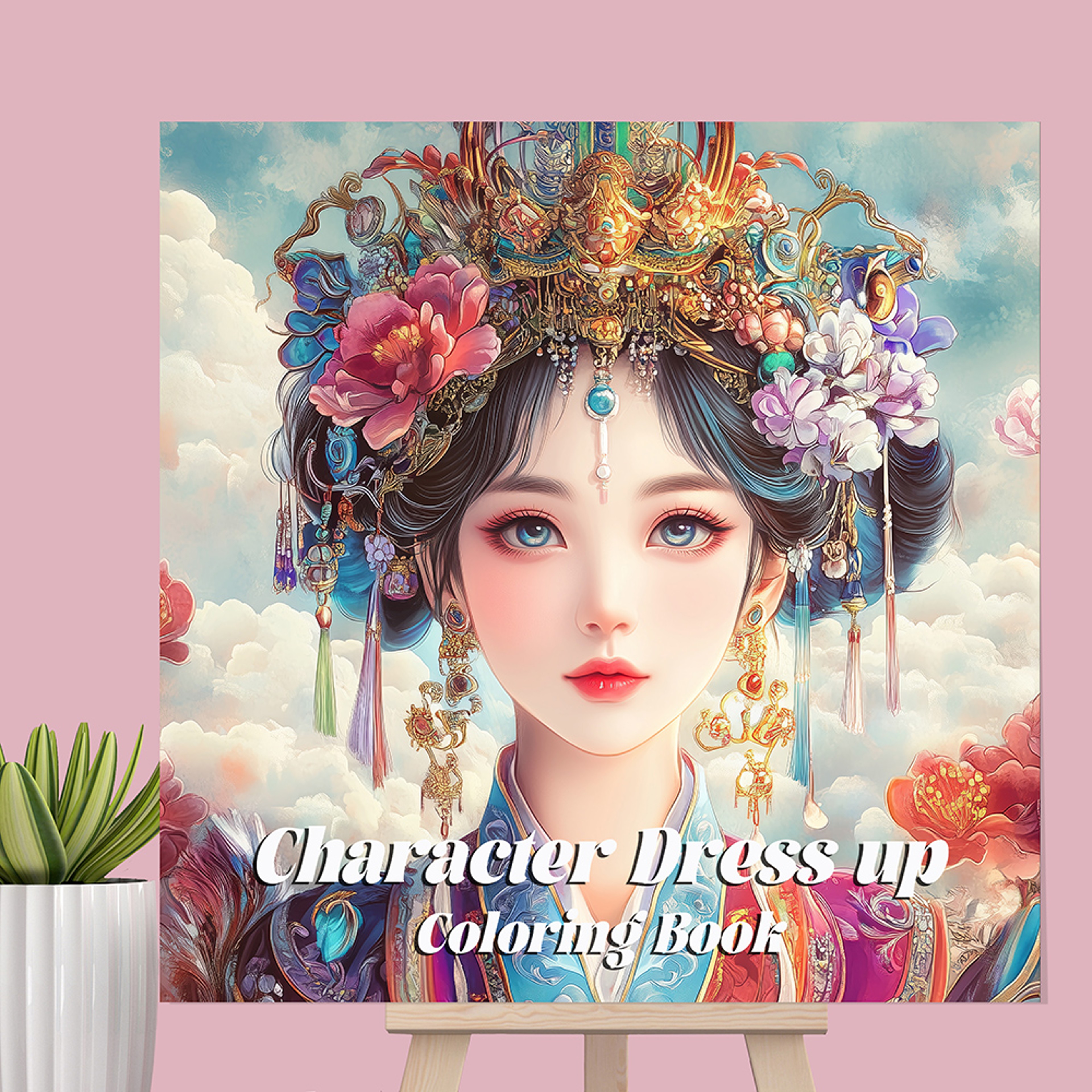 Creative Gift for Girls, Character Dress UP Coloring Book, Children Graffiti Painting Art Activity – view 4