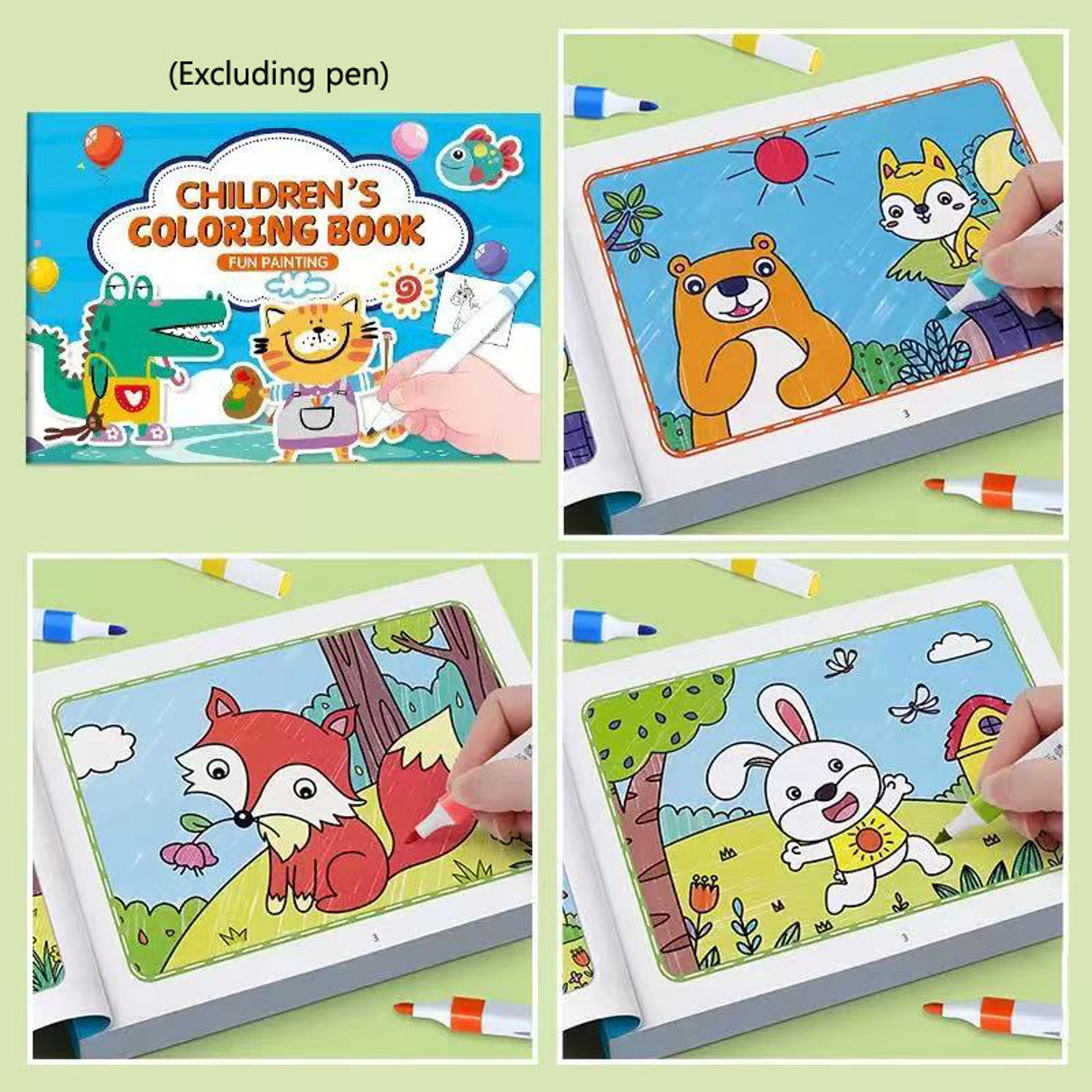 Animal Coloring Book for Kids, Educational Drawing Toys, Creative Gift for Boys and Girls, Toddler Activity Pad – view 4
