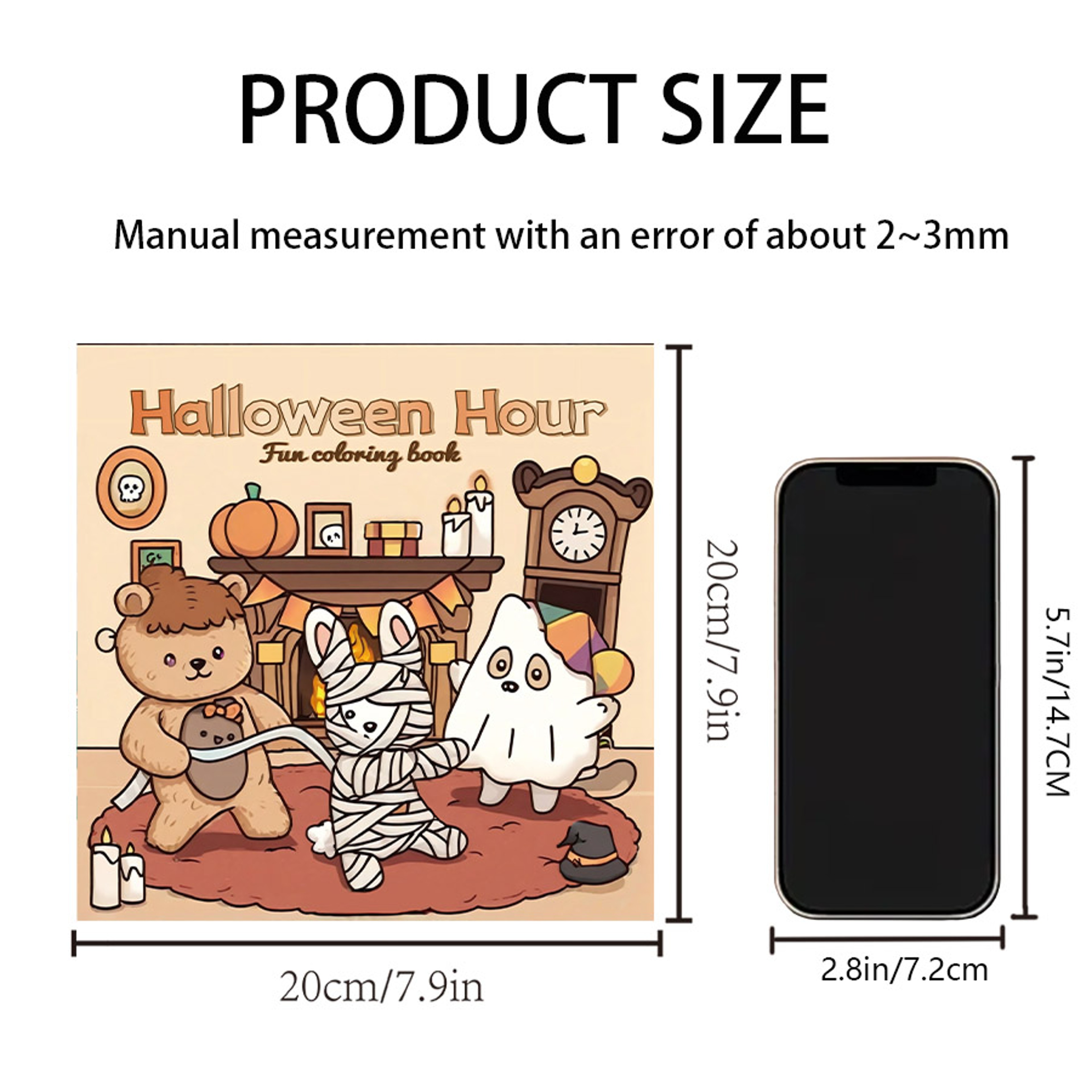 Halloween Coloring Book for Adults, Relaxation Doodles with Adorable Creepy Creatures, Educational Fun for Teens – view 7