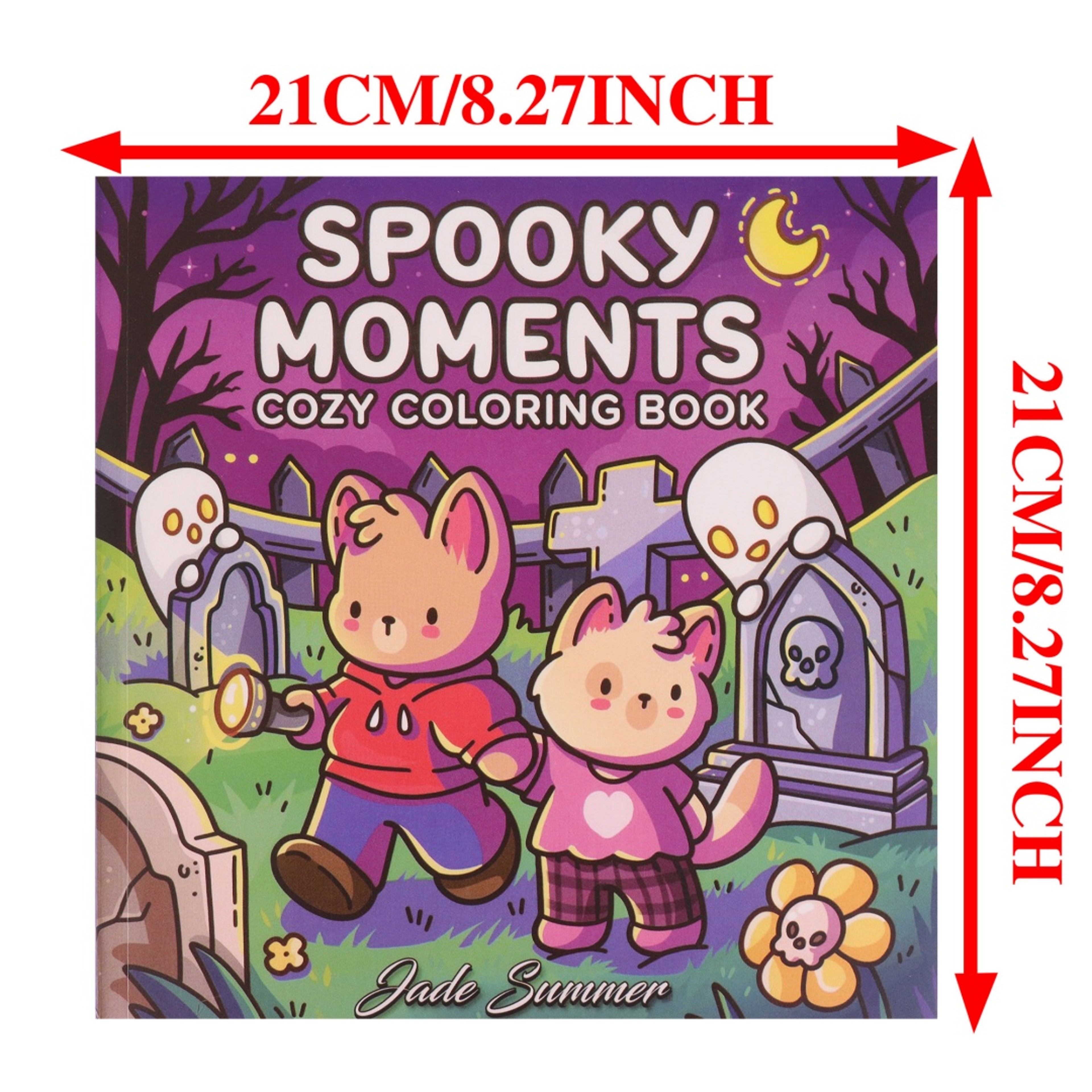 Adult Coloring Book, Lovely And Creepy Creatures, Cozy Moments for Relaxation, Stress Relief – view 6