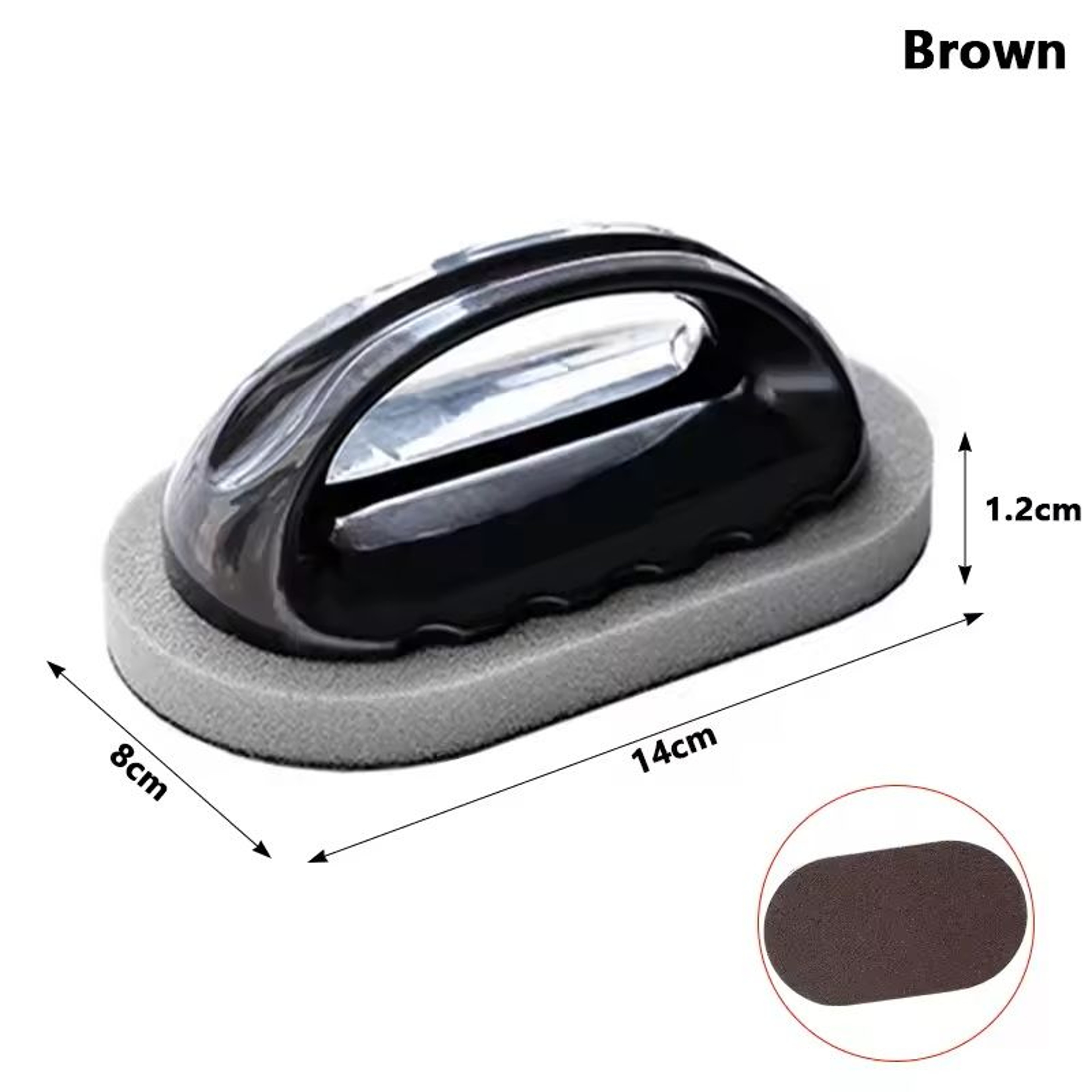 HeavyDuty Magic Emery Sponge Brush With Handle For Kitchen  Bath Cleaning 2