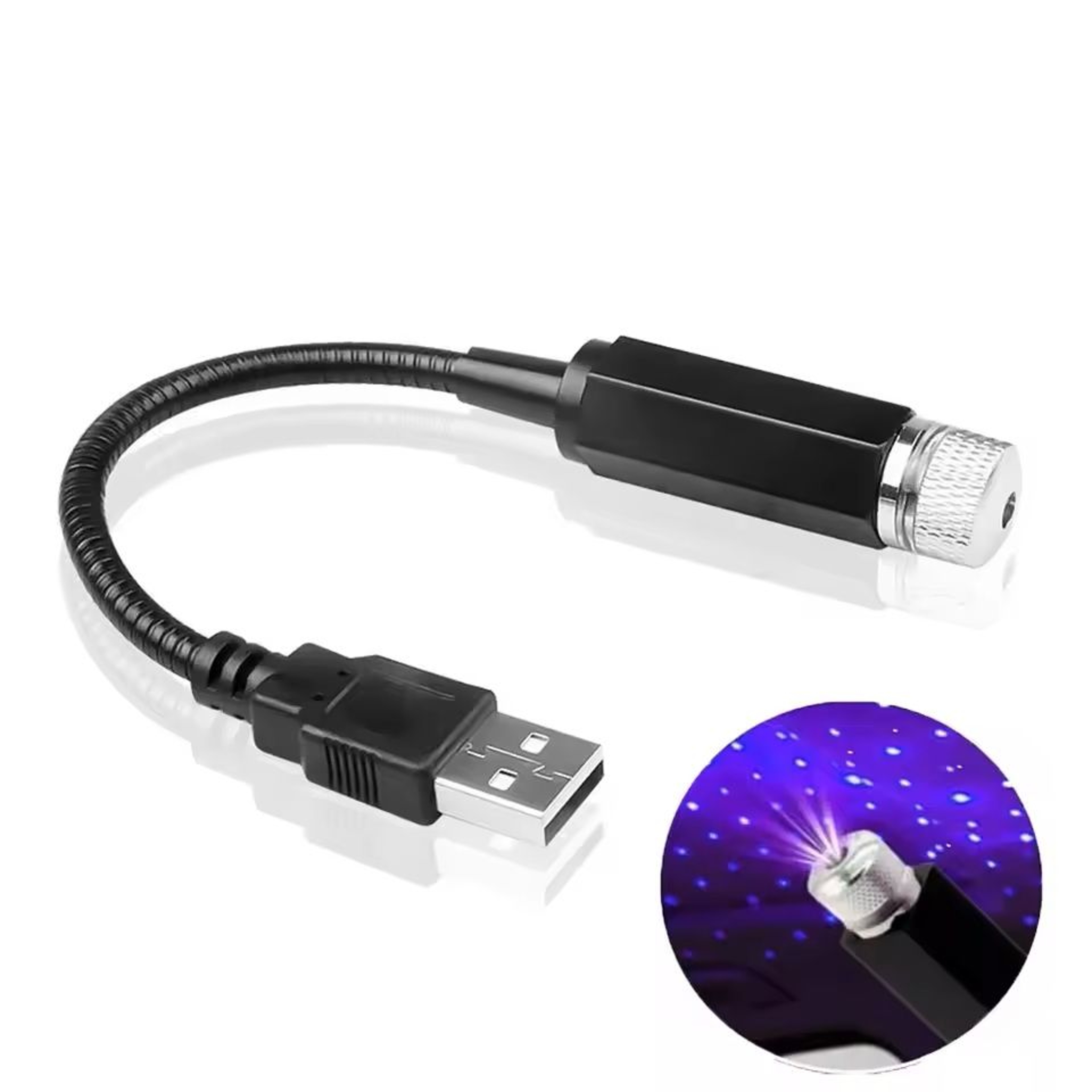 GalaxyGlow USB Starry Sky Projector  2Pack LED Night Lamp For Car Roof Or Room Ceiling 16