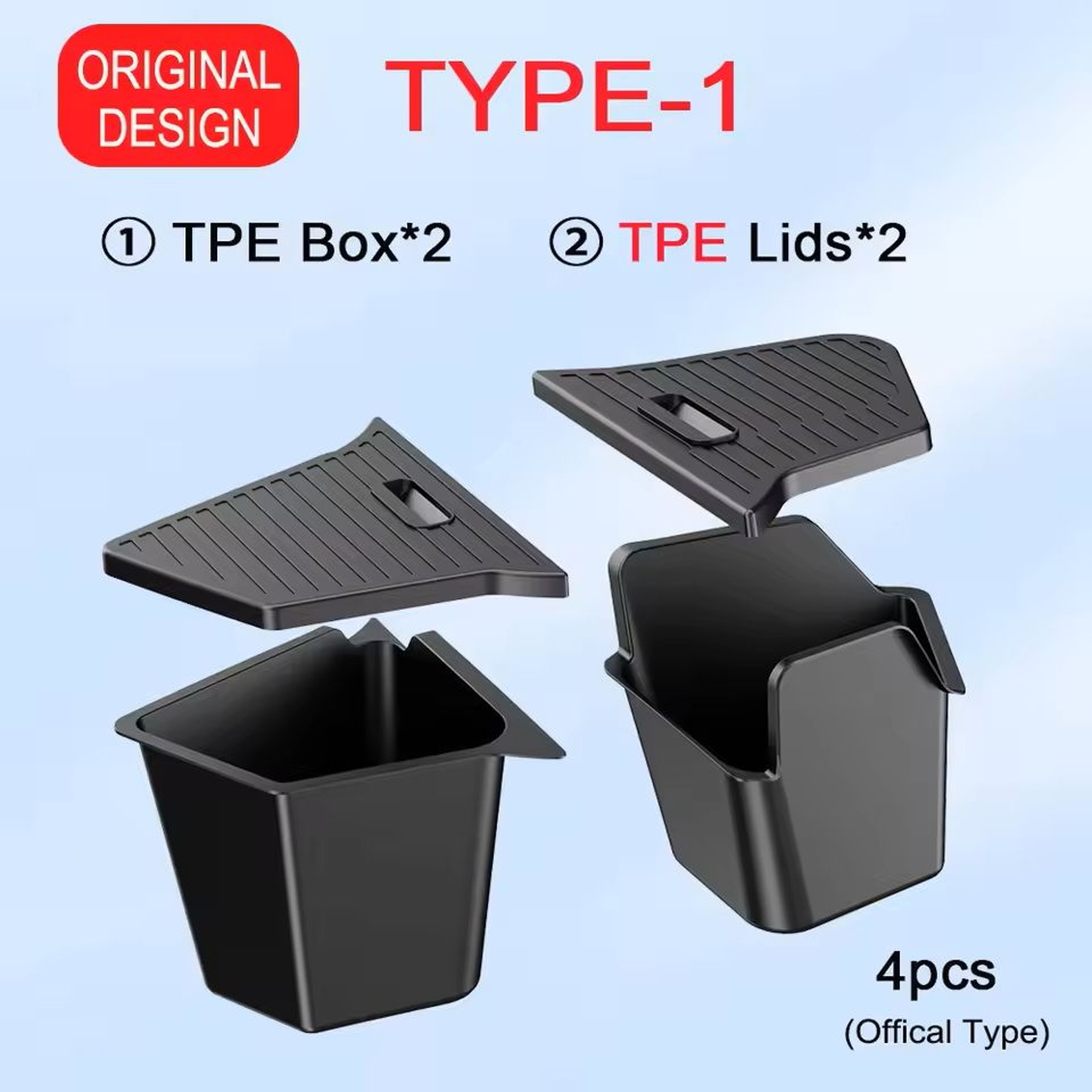 JuniperFit Trunk Organizer  Side Storage Box With Flocked TPE Mat For Tesla Model Y 20202025 2