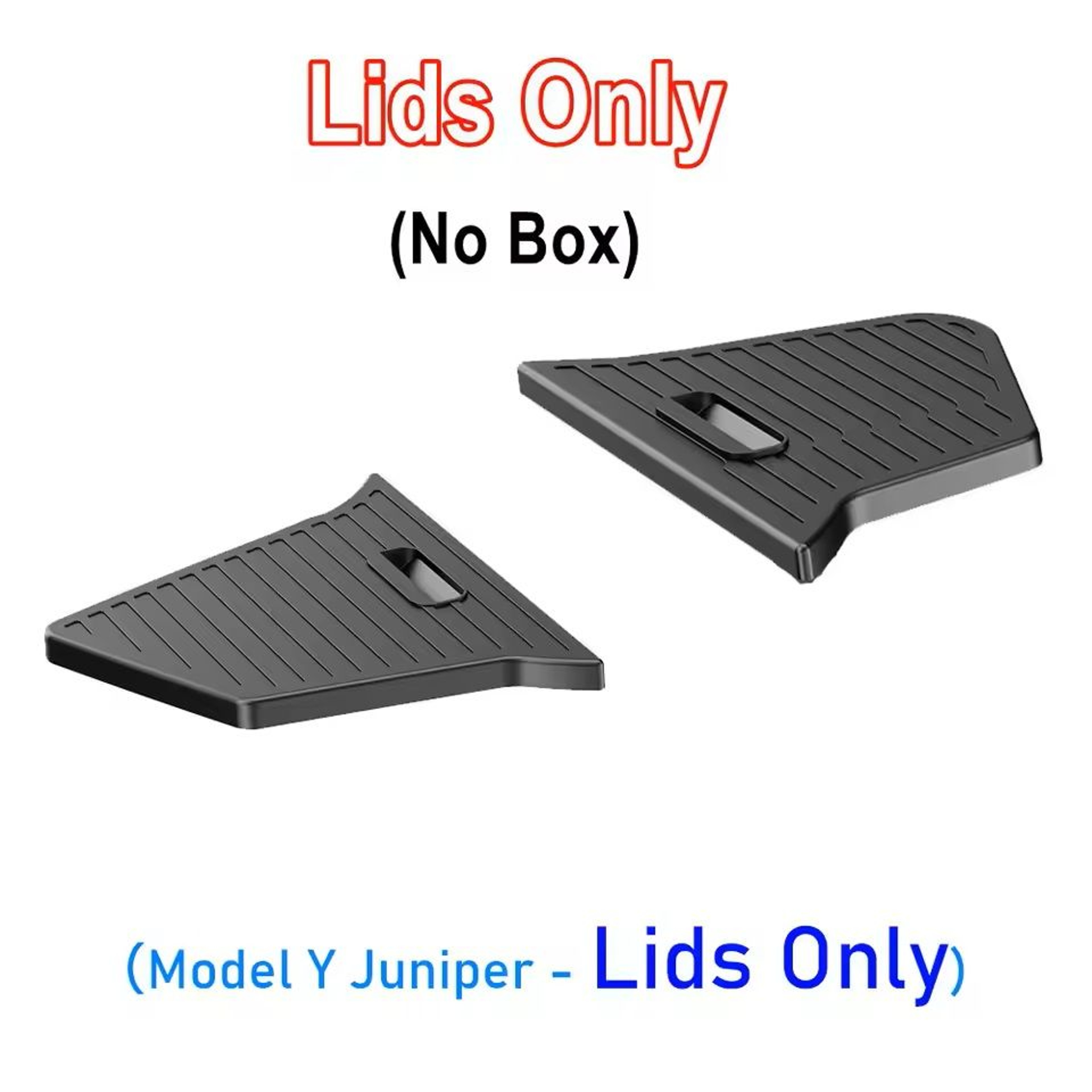 JuniperFit Trunk Organizer  Side Storage Box With Flocked TPE Mat For Tesla Model Y 20202025 7