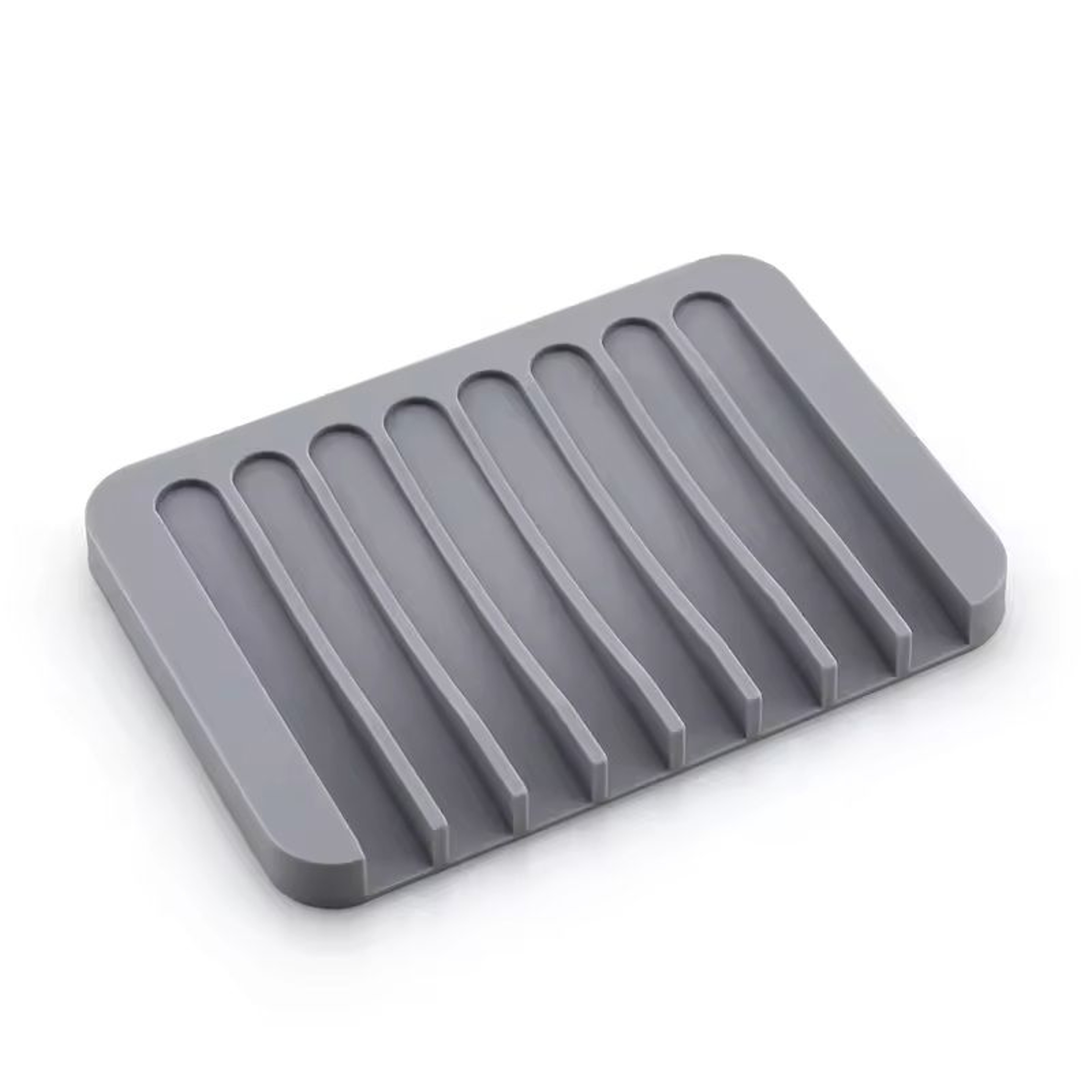 Silicone SelfDraining Soap Dish Holder For Shower Bathroom  Kitchen 2