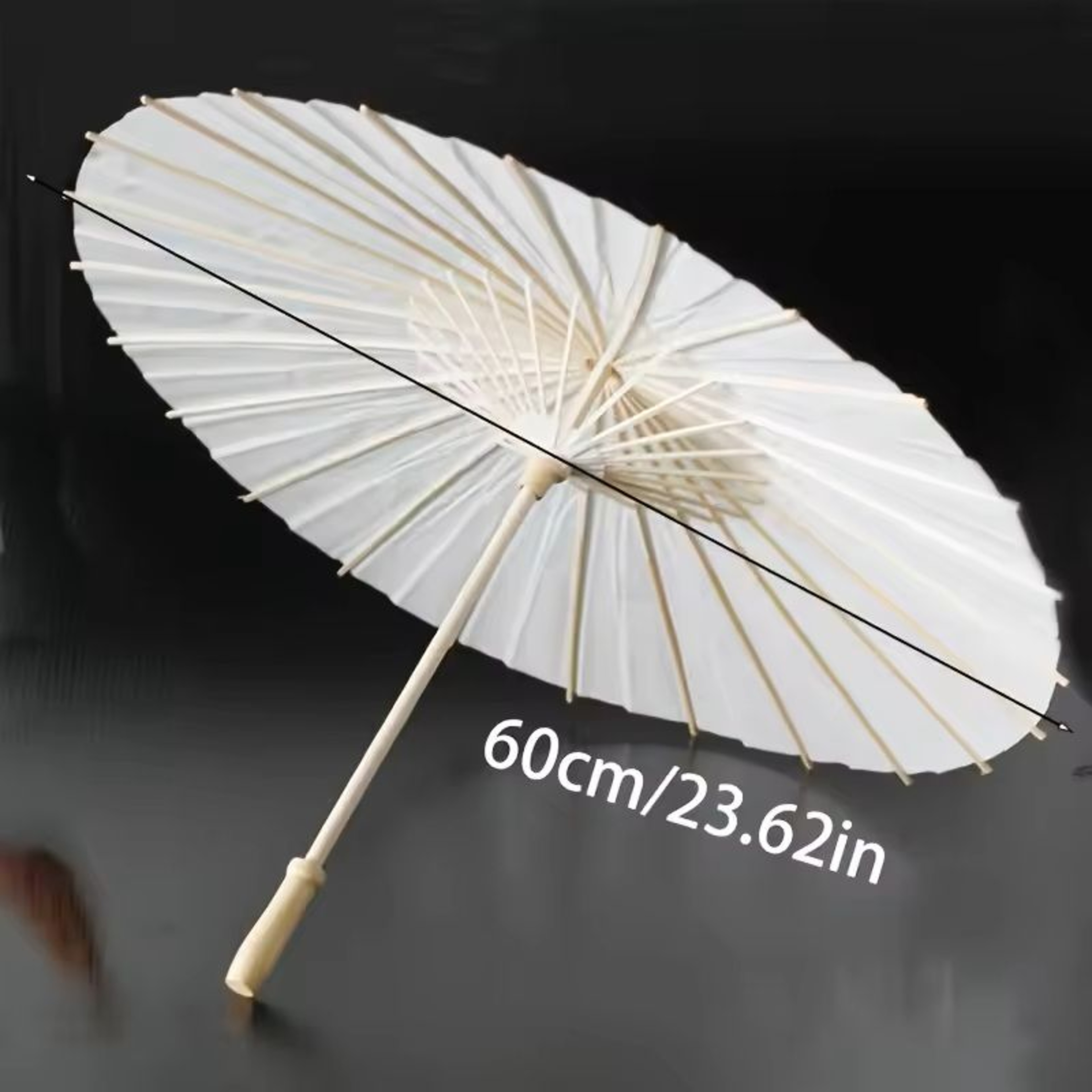 Handcrafted White Paper Umbrella  Traditional Chinese Wedding Parasol For Photos Parties  Bridal De 5
