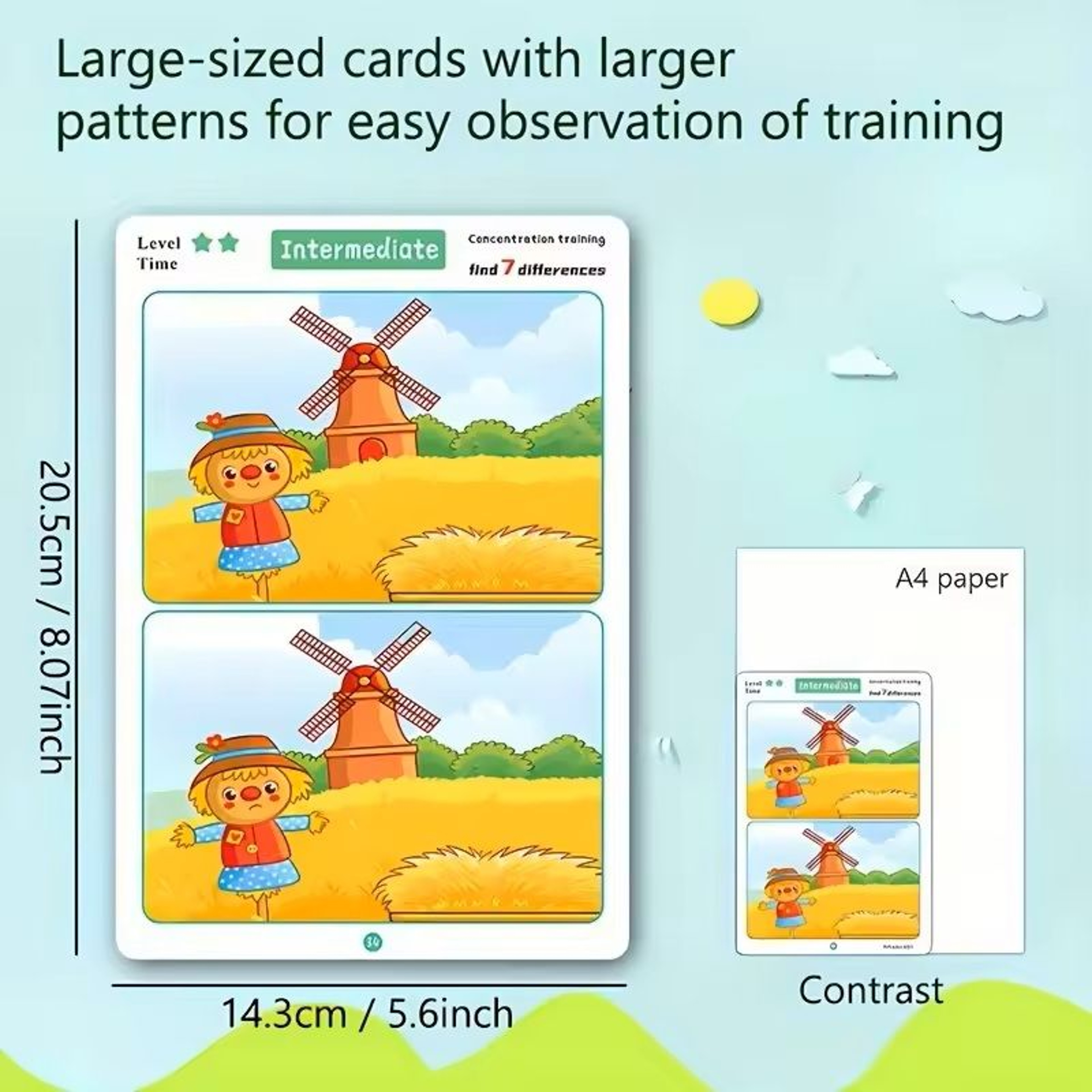 Interactive Training Card Set  Observation Logic  Thinking Skill Development Puzzle Cards For Kids 0