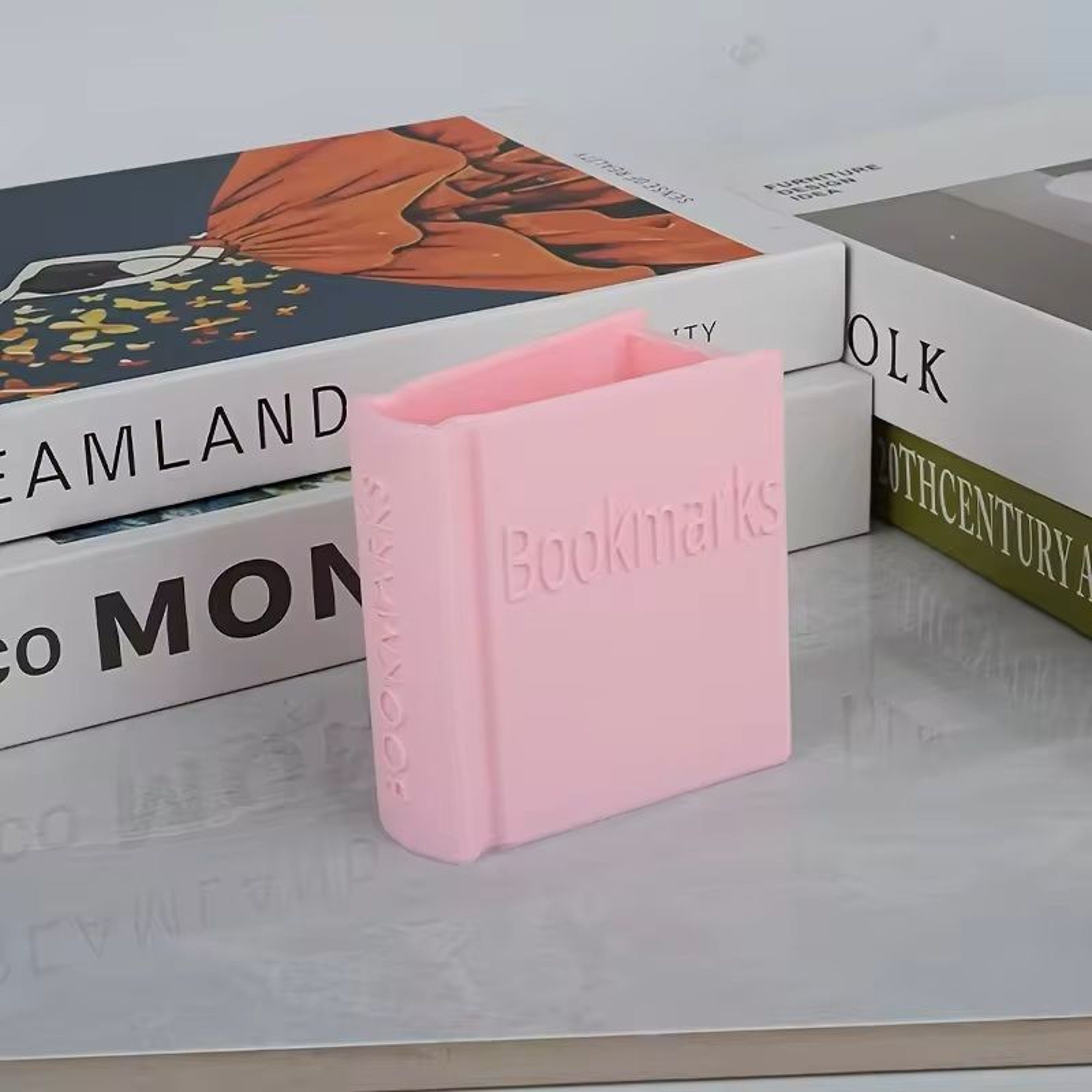 Book Shaped Bookmark Storage Box Multi Color Portable Organizer For Students And Office Desk 10