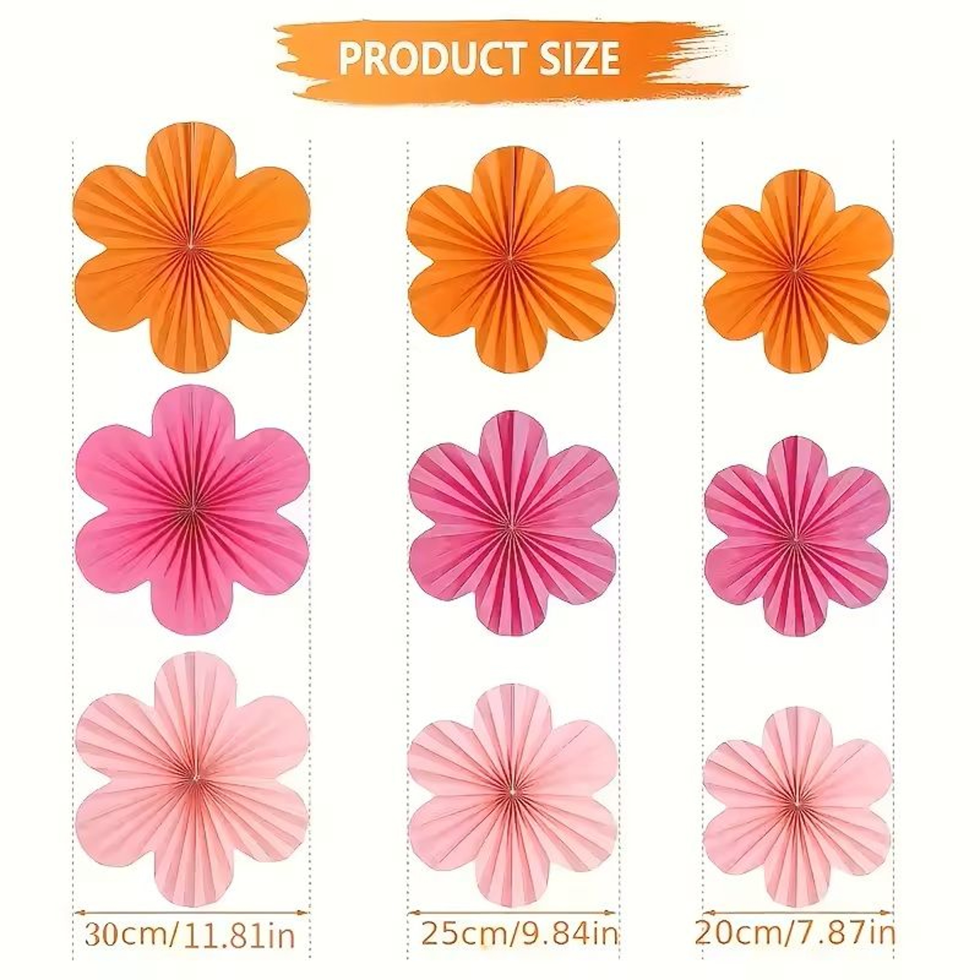 Floral Paper Flower Hanging Decorations Romantic Holiday Decor For Valentines Day Mothers Day  Outd 2