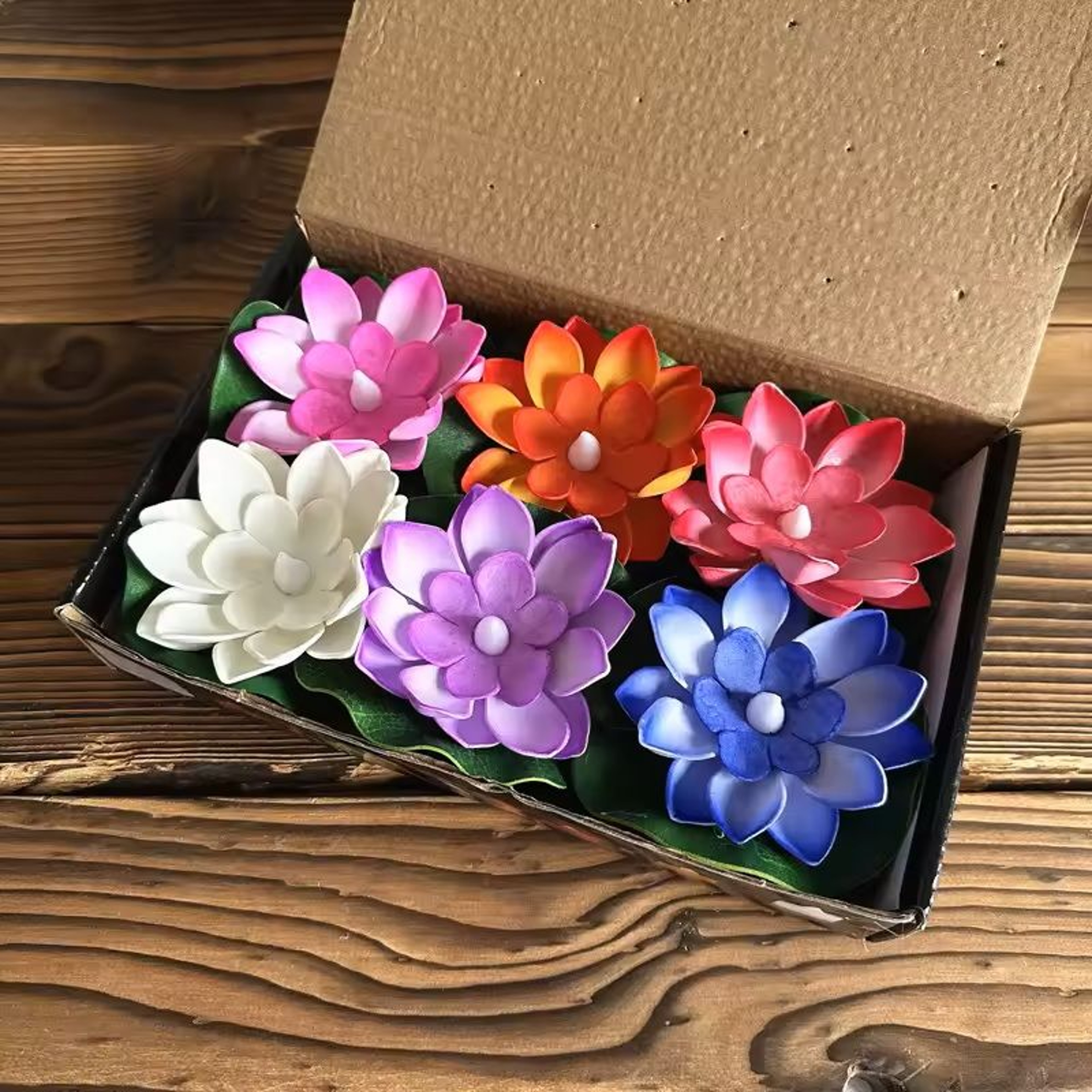 LED Lotus Floating Night Lamp Water Sensor Flower Light For Garden Ponds Tanks  Festive Party Decor 7