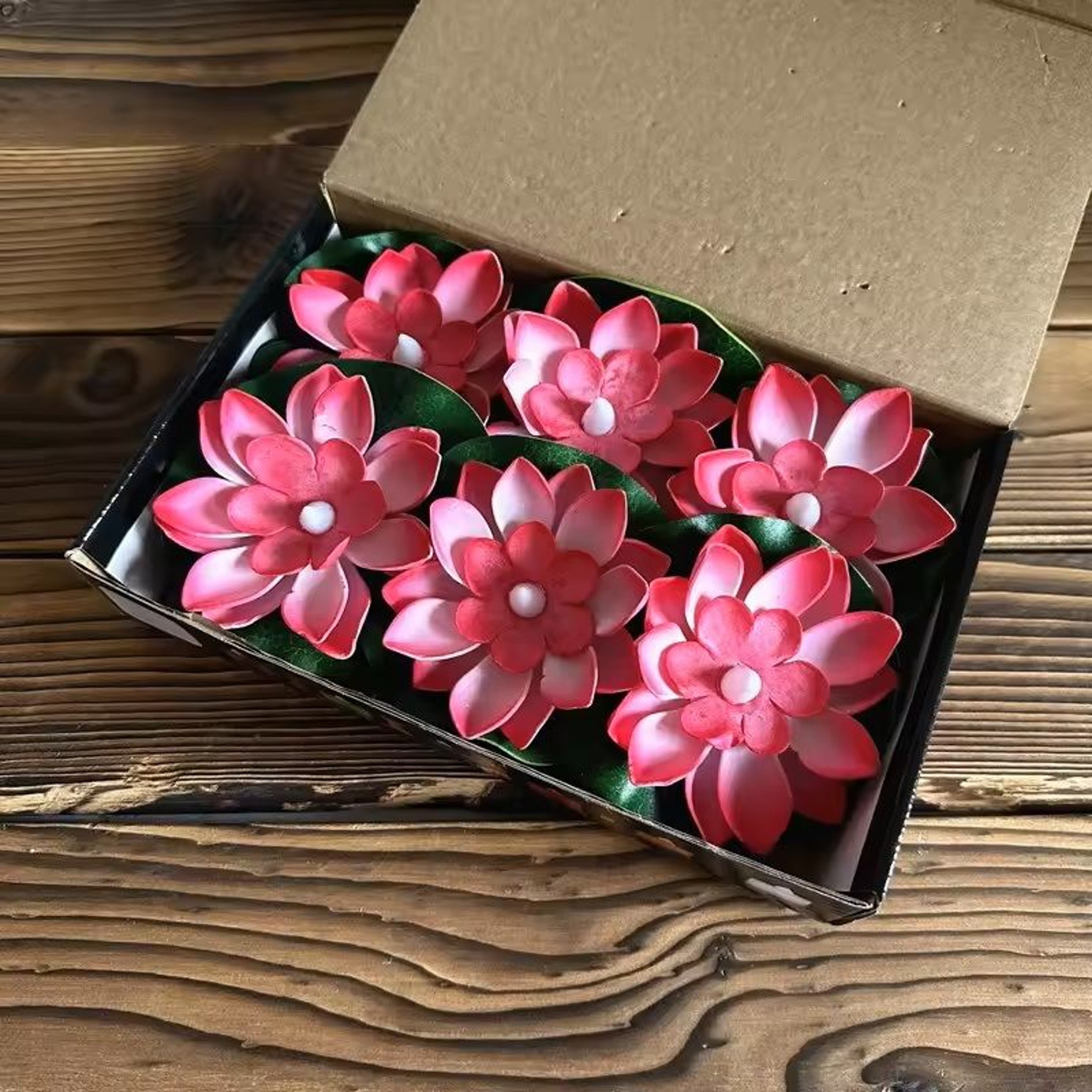 LED Lotus Floating Night Lamp Water Sensor Flower Light For Garden Ponds Tanks  Festive Party Decor 8