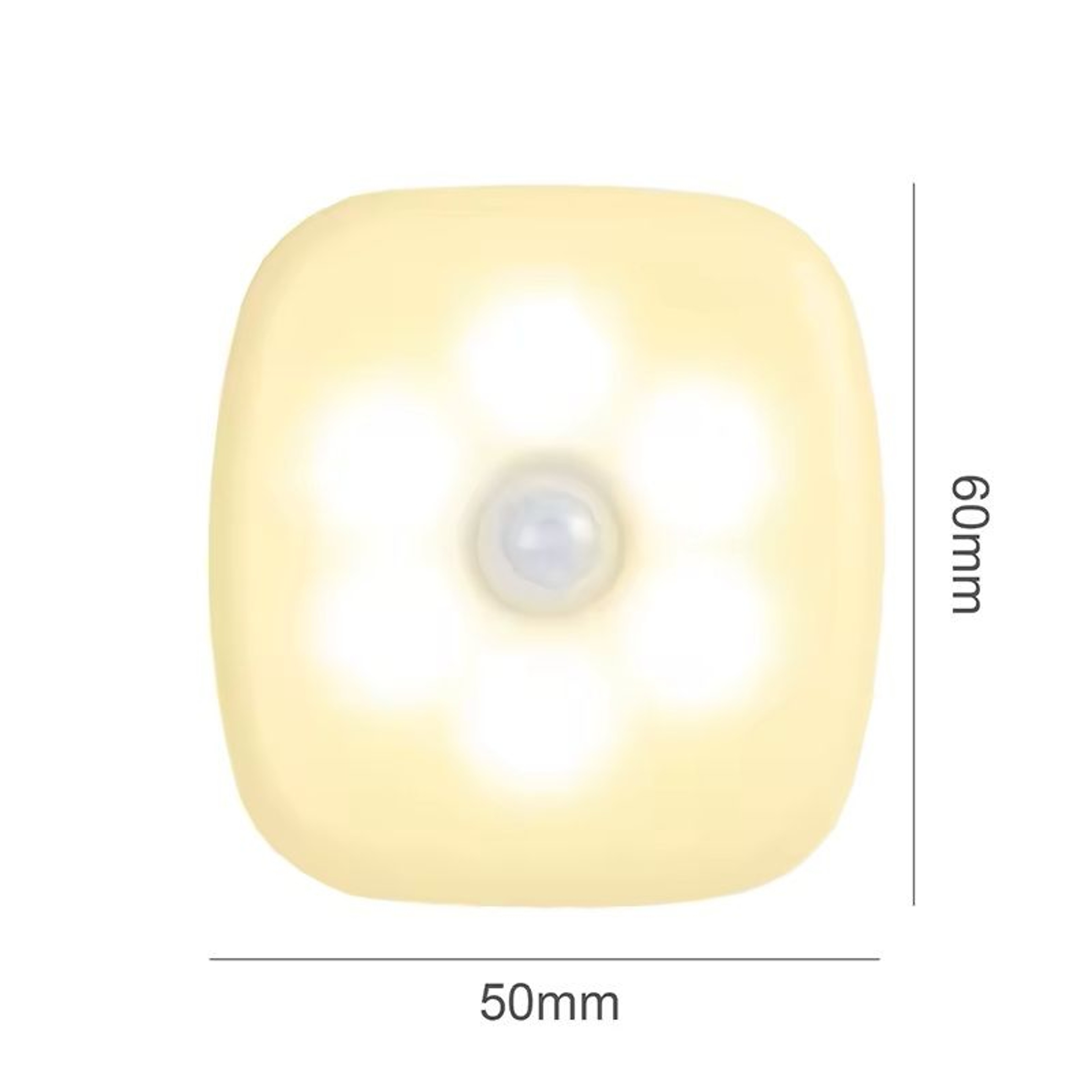Wireless LED Motion Sensor Night Light EU Plug LED Night Lamp For Childrens Bedroom Bedside Table H 6