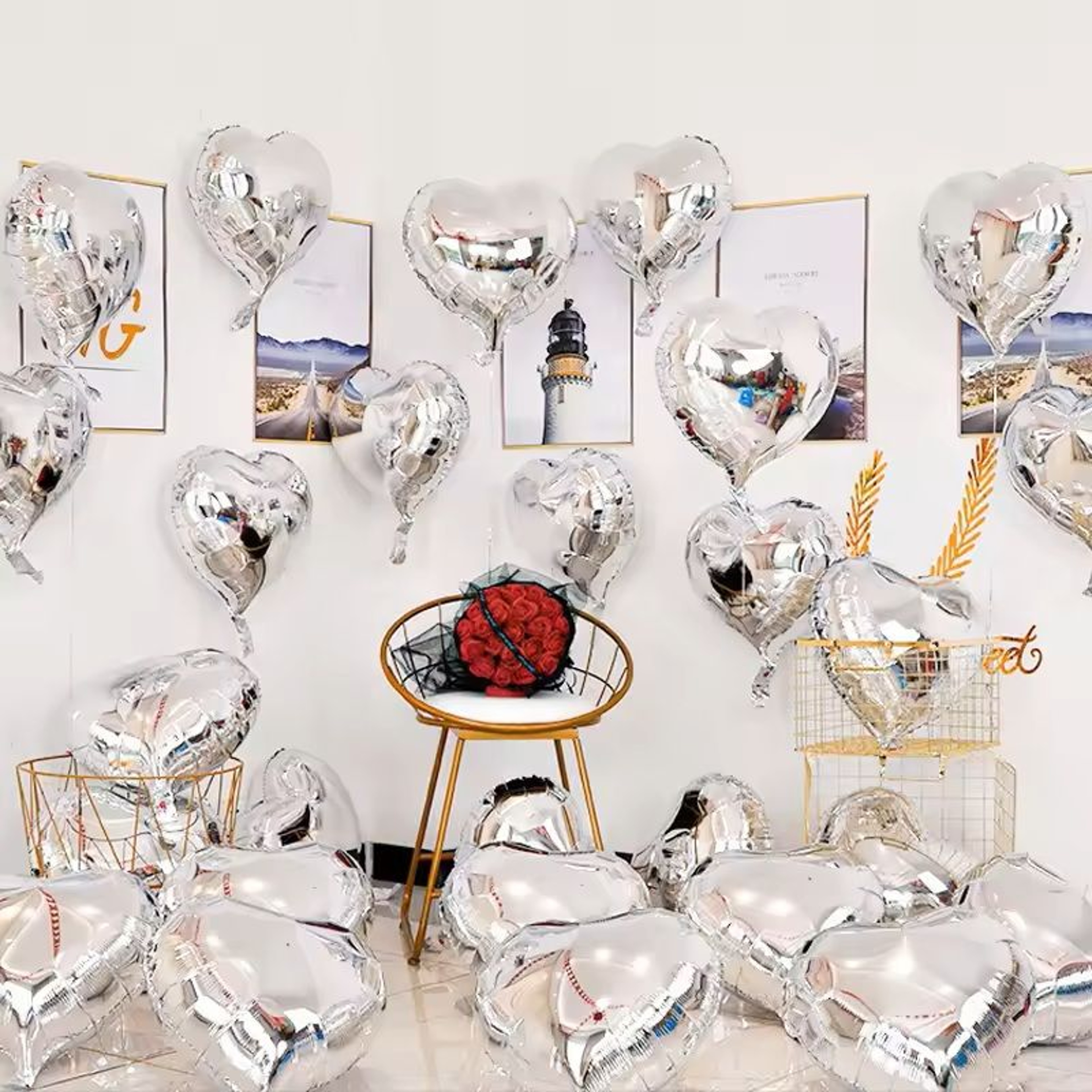 Love Balloons Decoration Set 1050100PCS DIY Wedding Proposal  Birthday Party Balloons 7